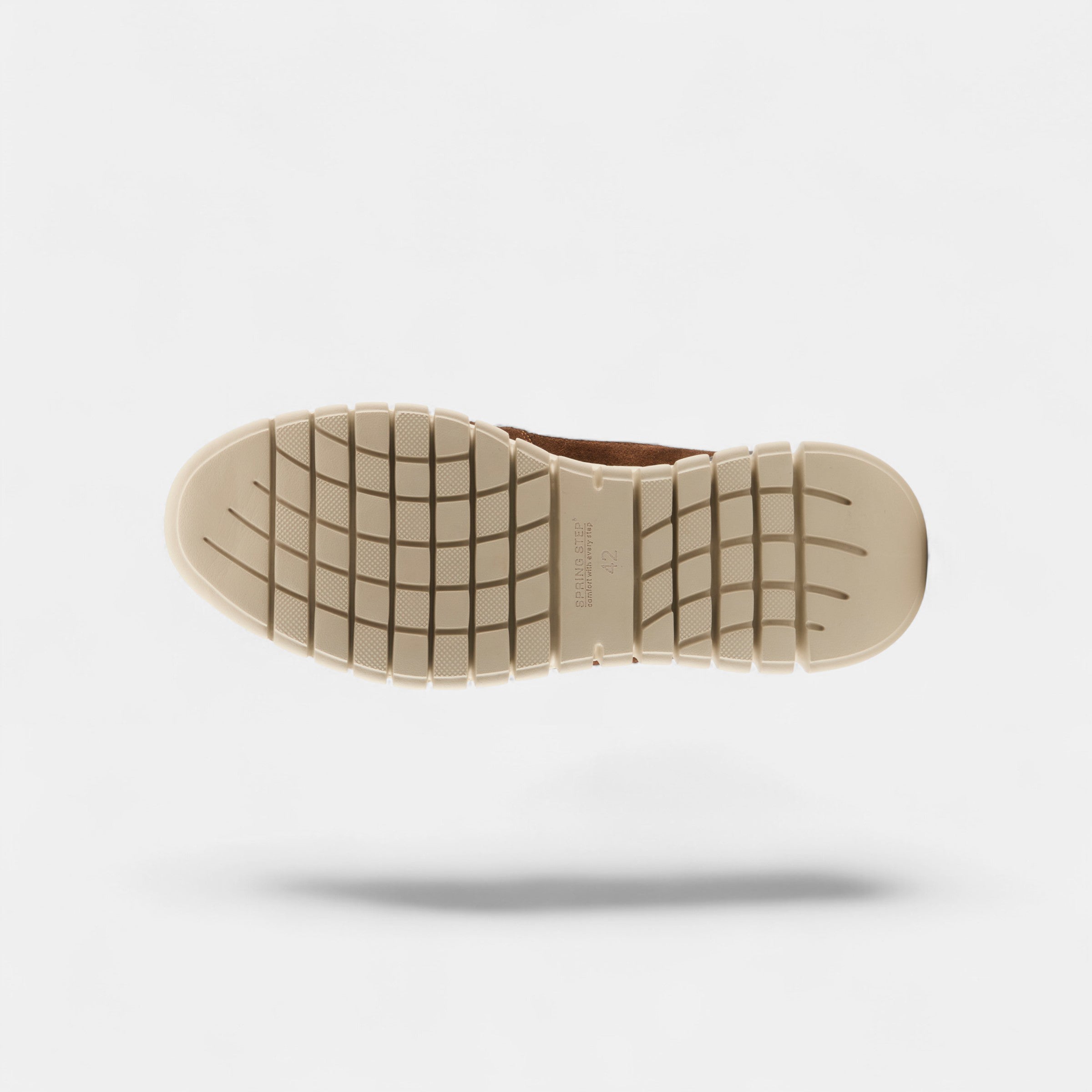 SPRING STEP MEN ALTON COGNAC LEATHER & SUEDE SNEAKER