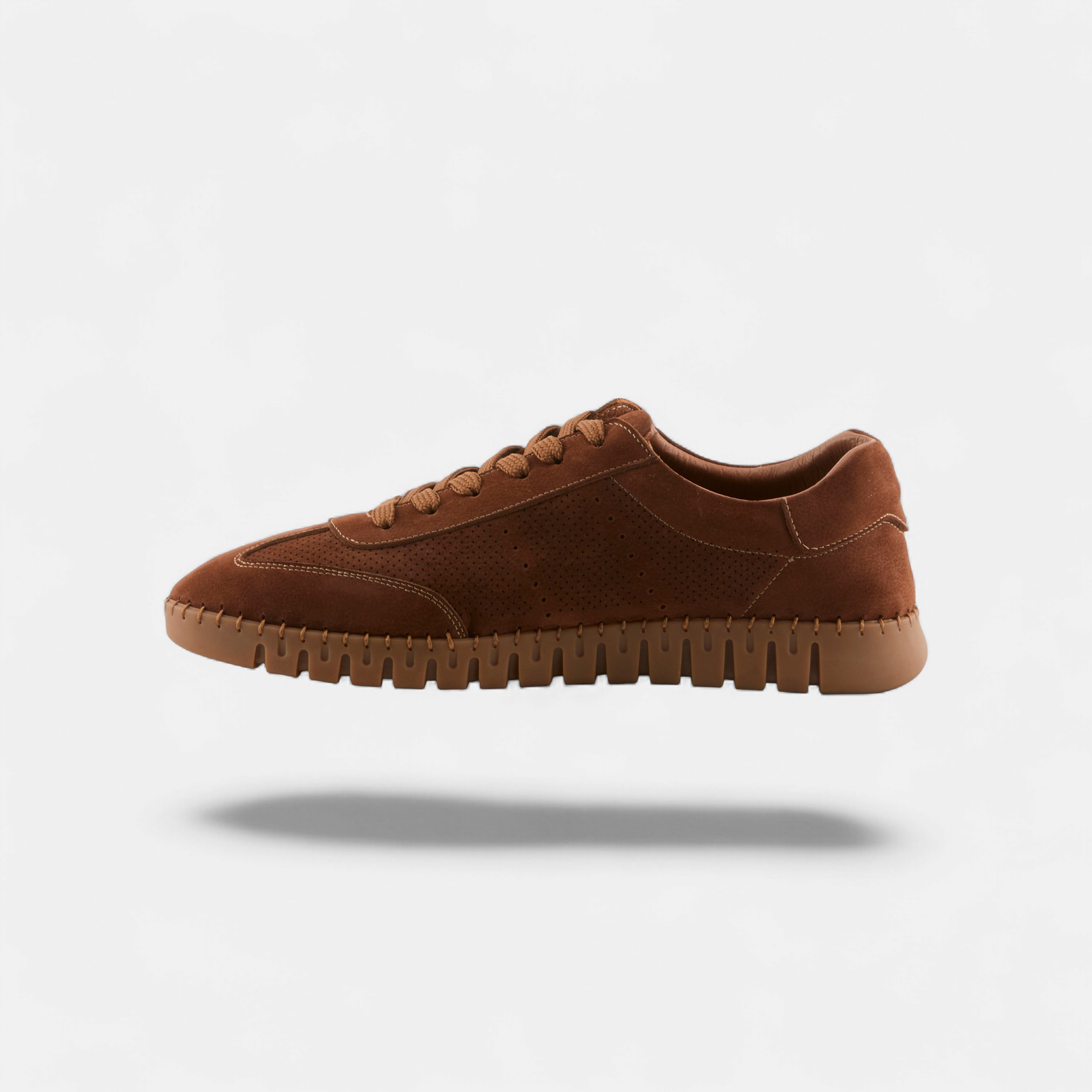 Armado men's lace-up casual sneakers in Brown