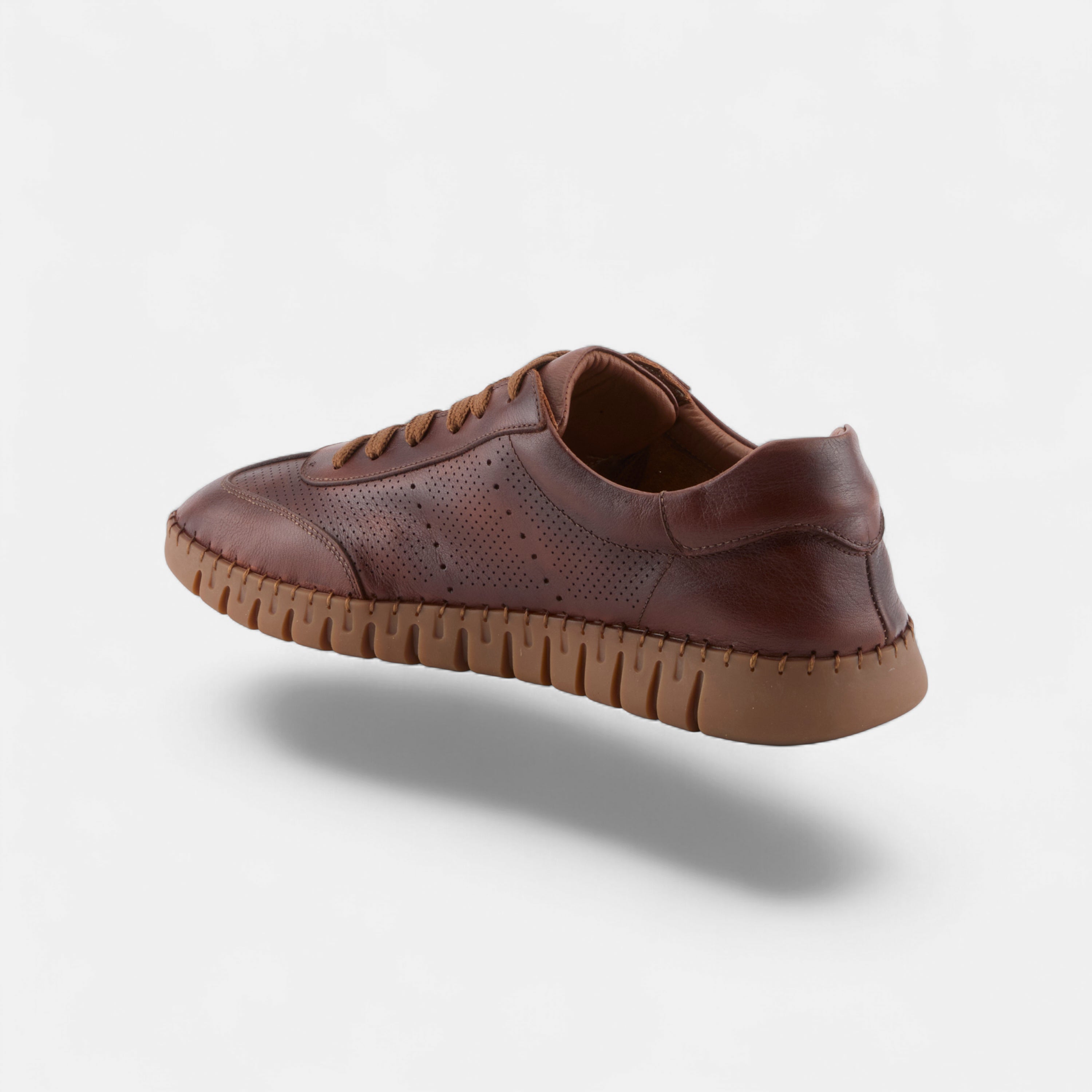 SPRING STEP MEN ARMADO COGNAC LEATHER SNEAKER