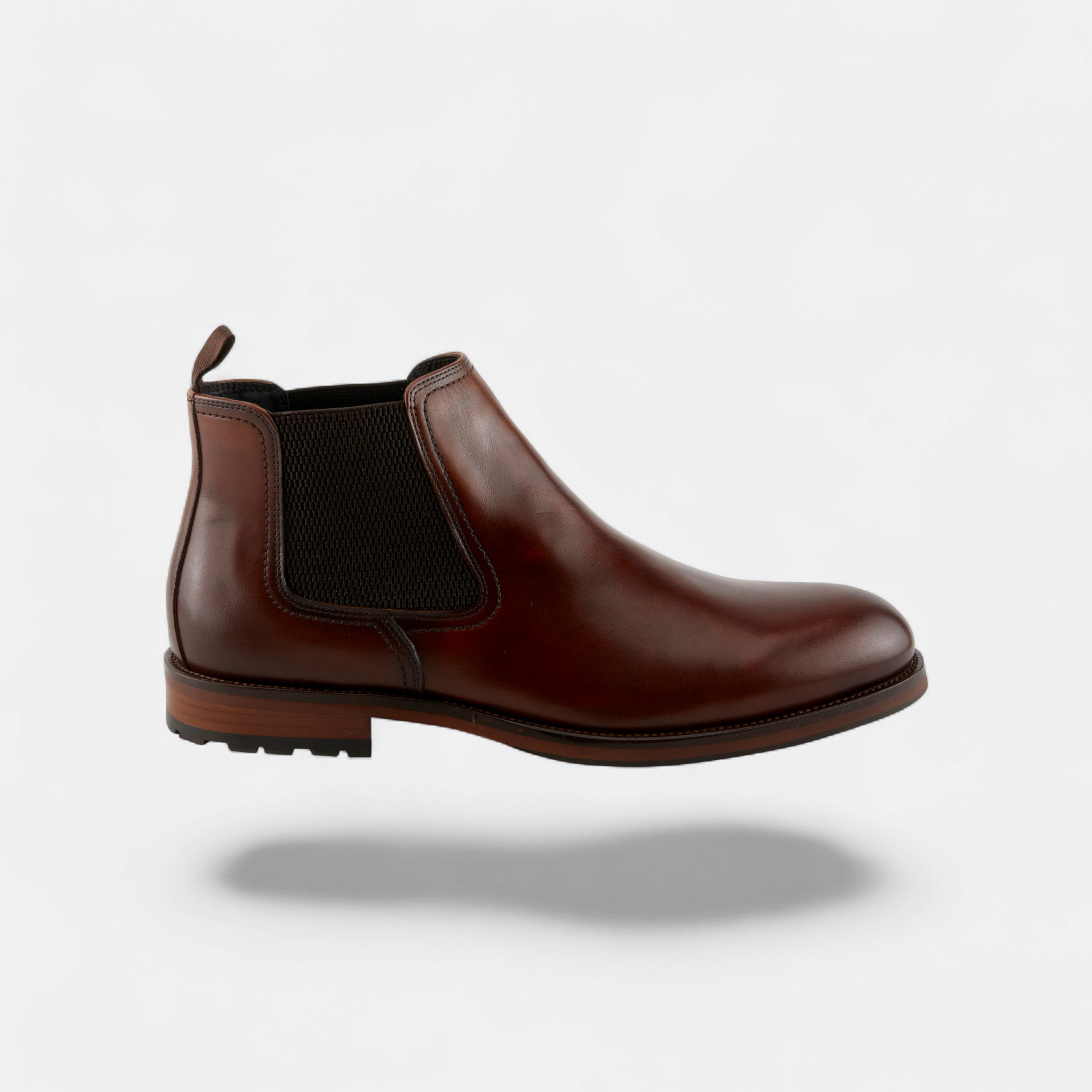 SPRING STEP MEN BAXTER COGNAC LEATHER CHELSEA BOOT