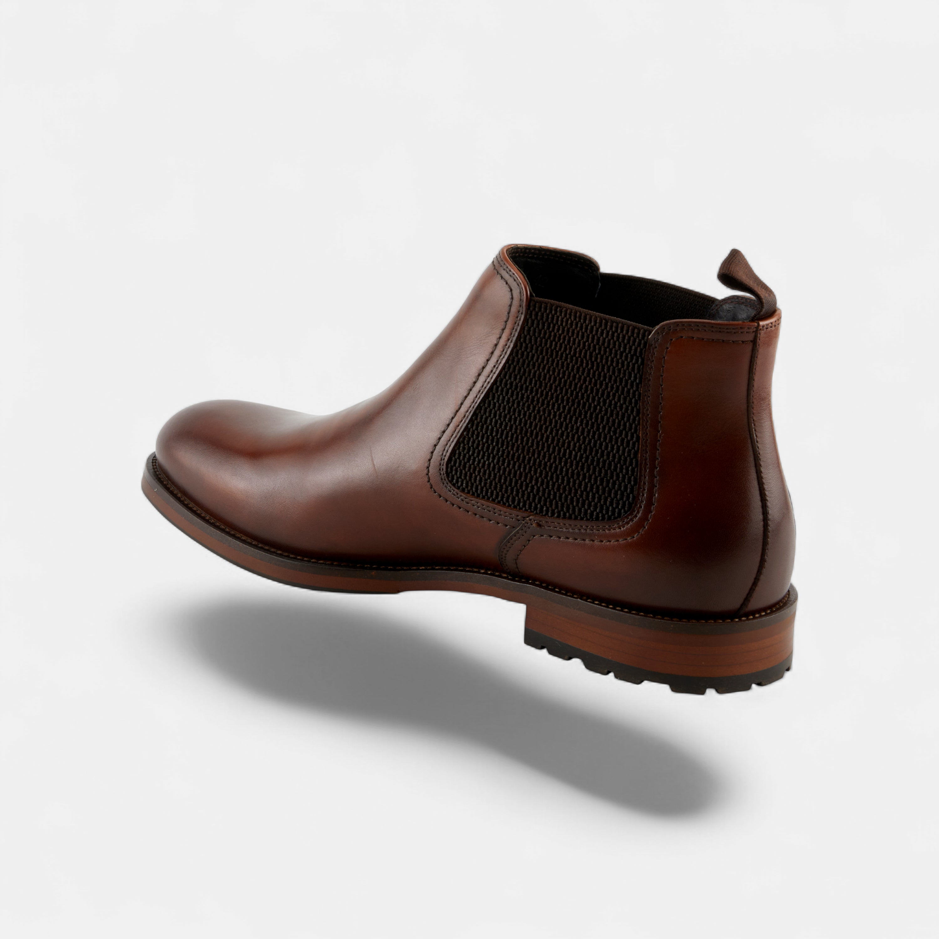 Spring Step Men Baxter Cognac Leather Chelsea Boot