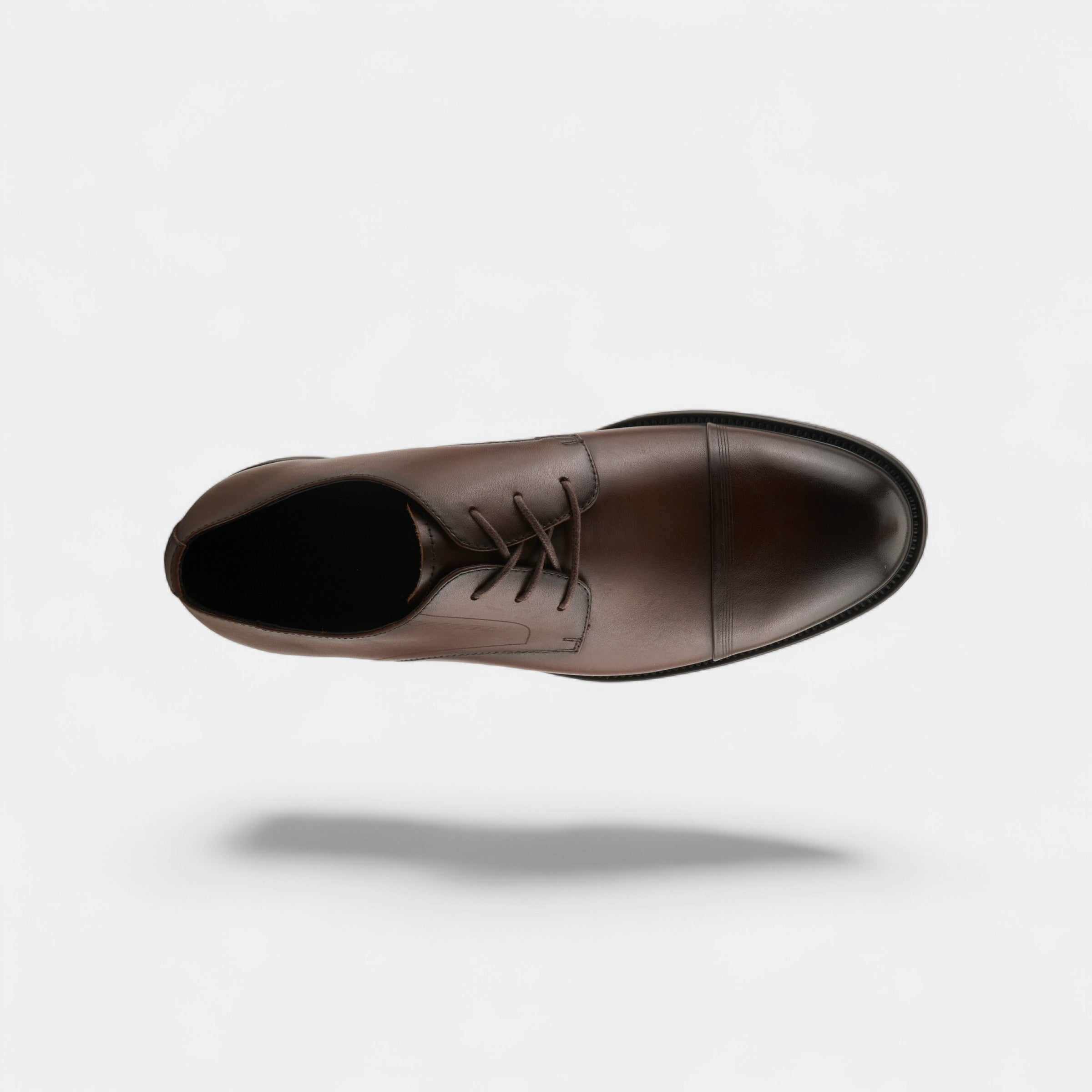SPRING STEP MEN BENEL BROWN LEATHER CAP-TOE OXFORD