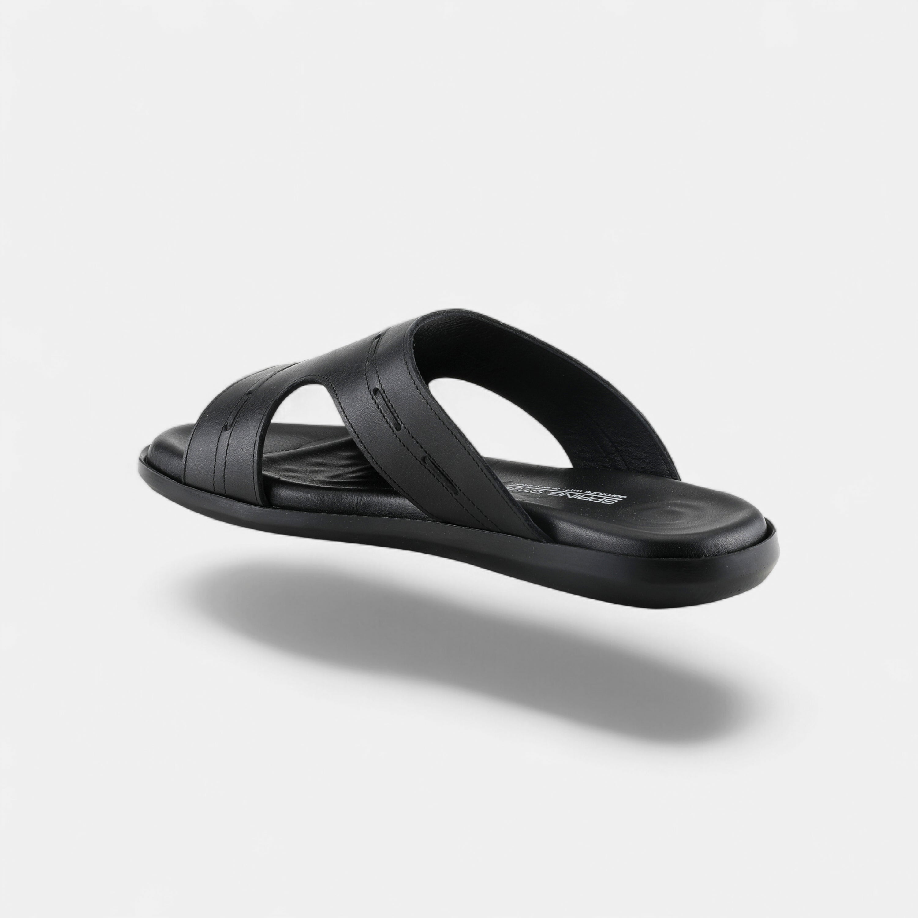 Spring Step Men Benn Black Slide Sandals