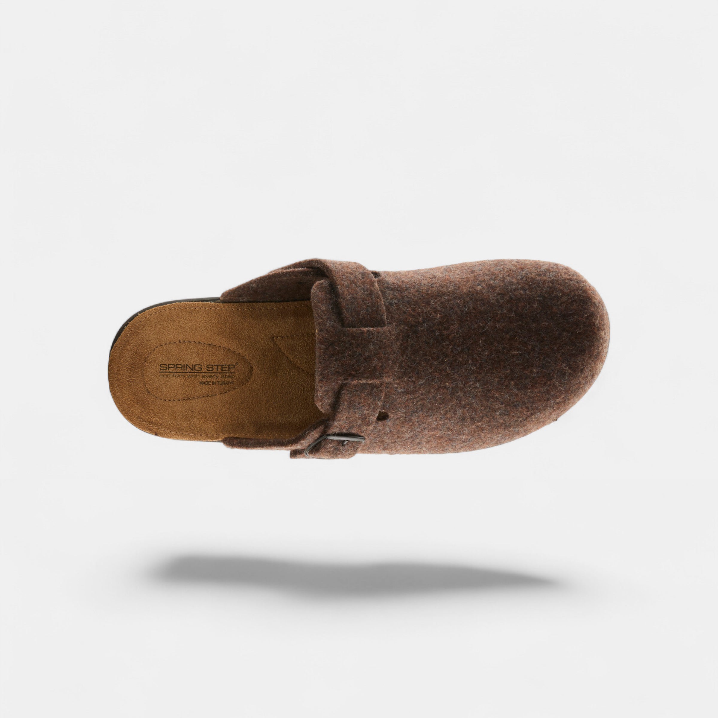 SPRING STEP MEN BENTON BROWN SLIPPERS