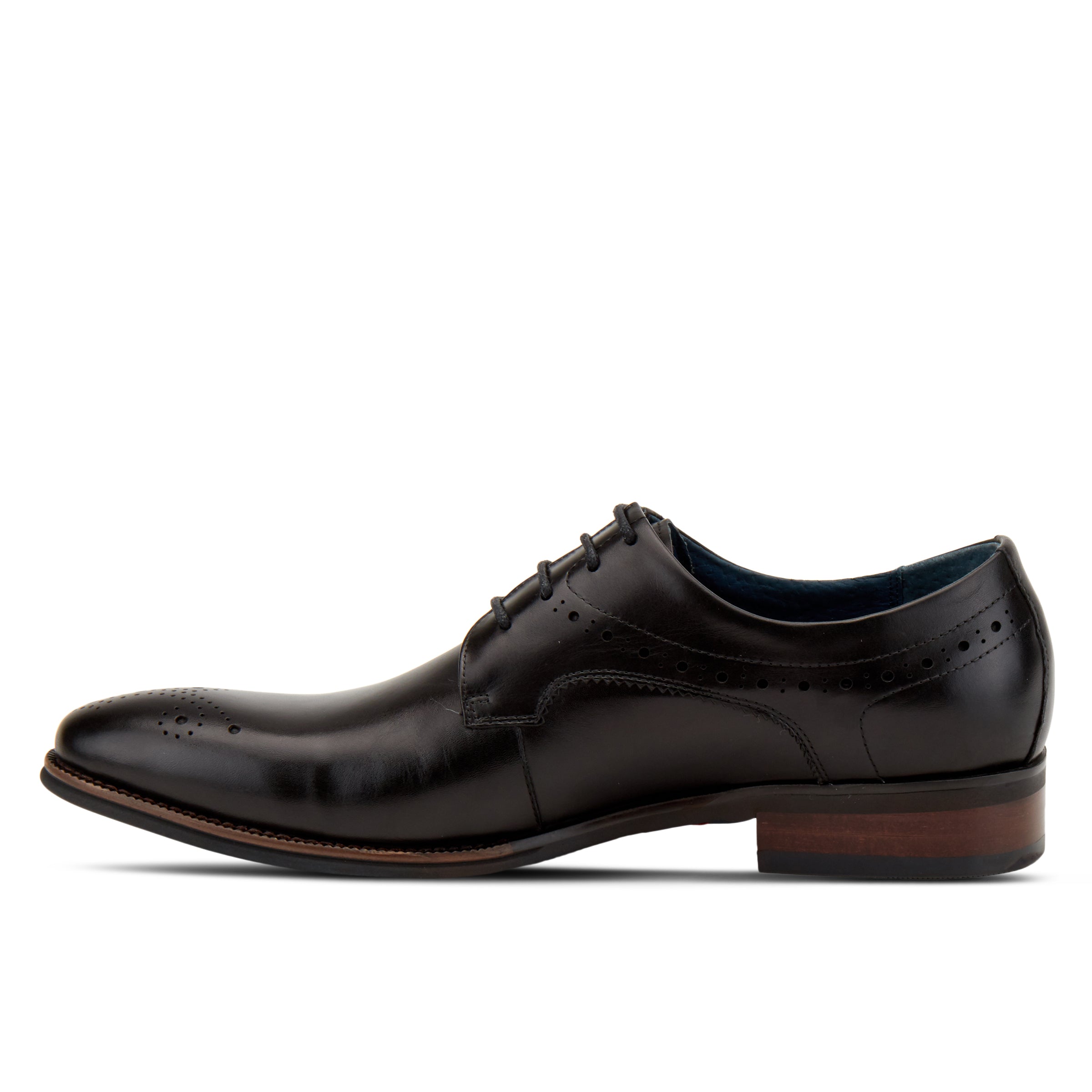 Charlie men's lace-up casual sneakers in Black