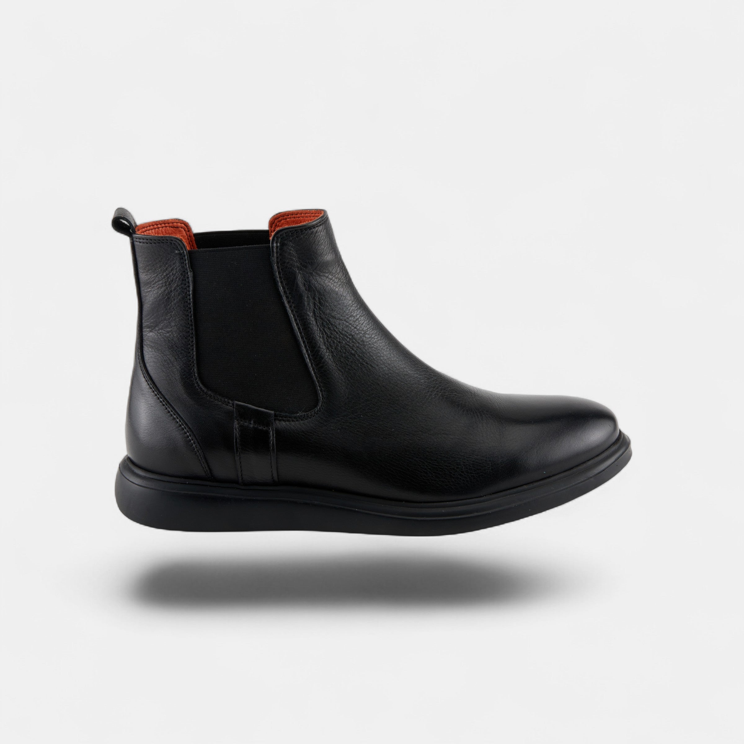 SPRING STEP MEN DAVEY MODERN BLACK LEATHER CHELSEA BOOT