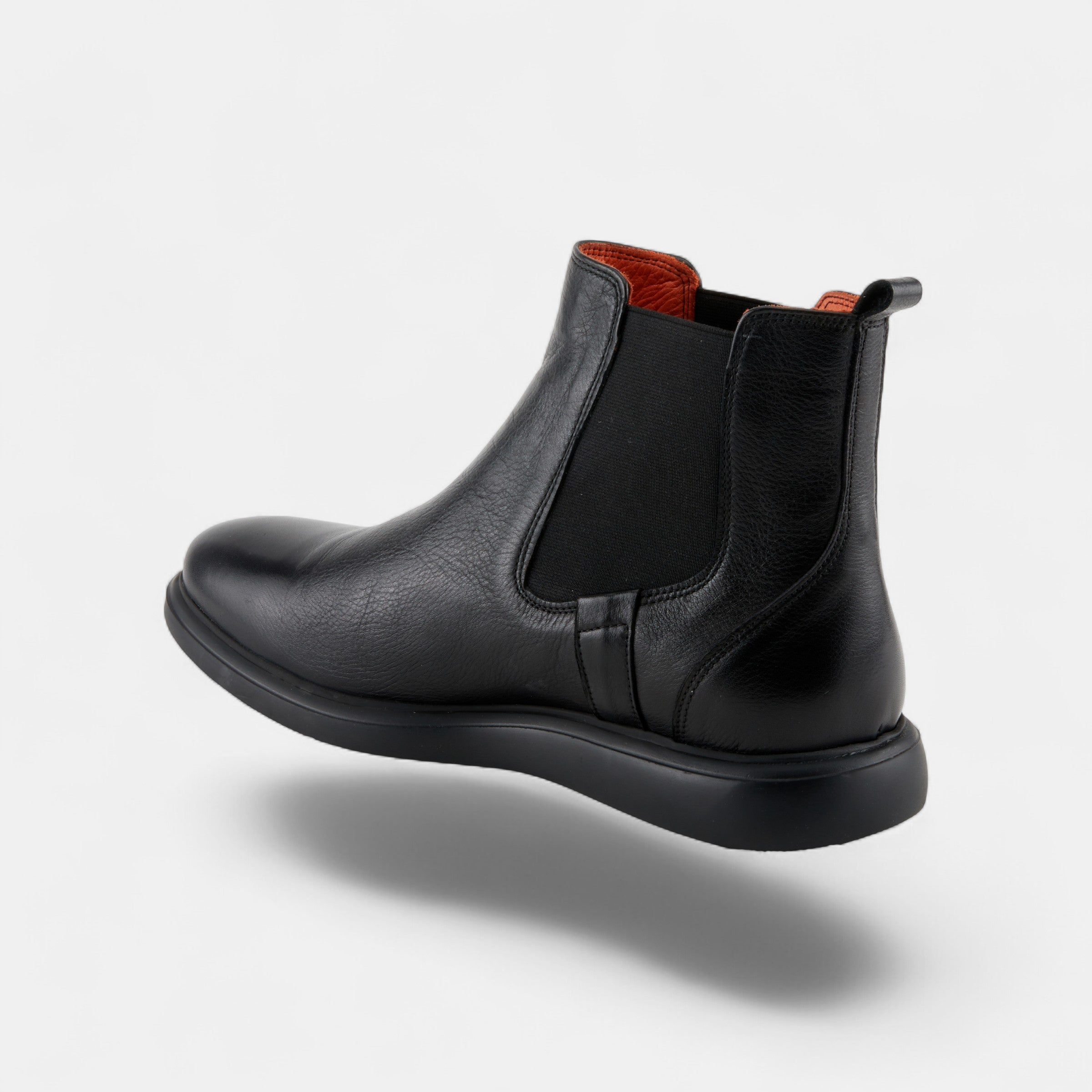 SPRING STEP MEN DAVEY MODERN BLACK LEATHER CHELSEA BOOT
