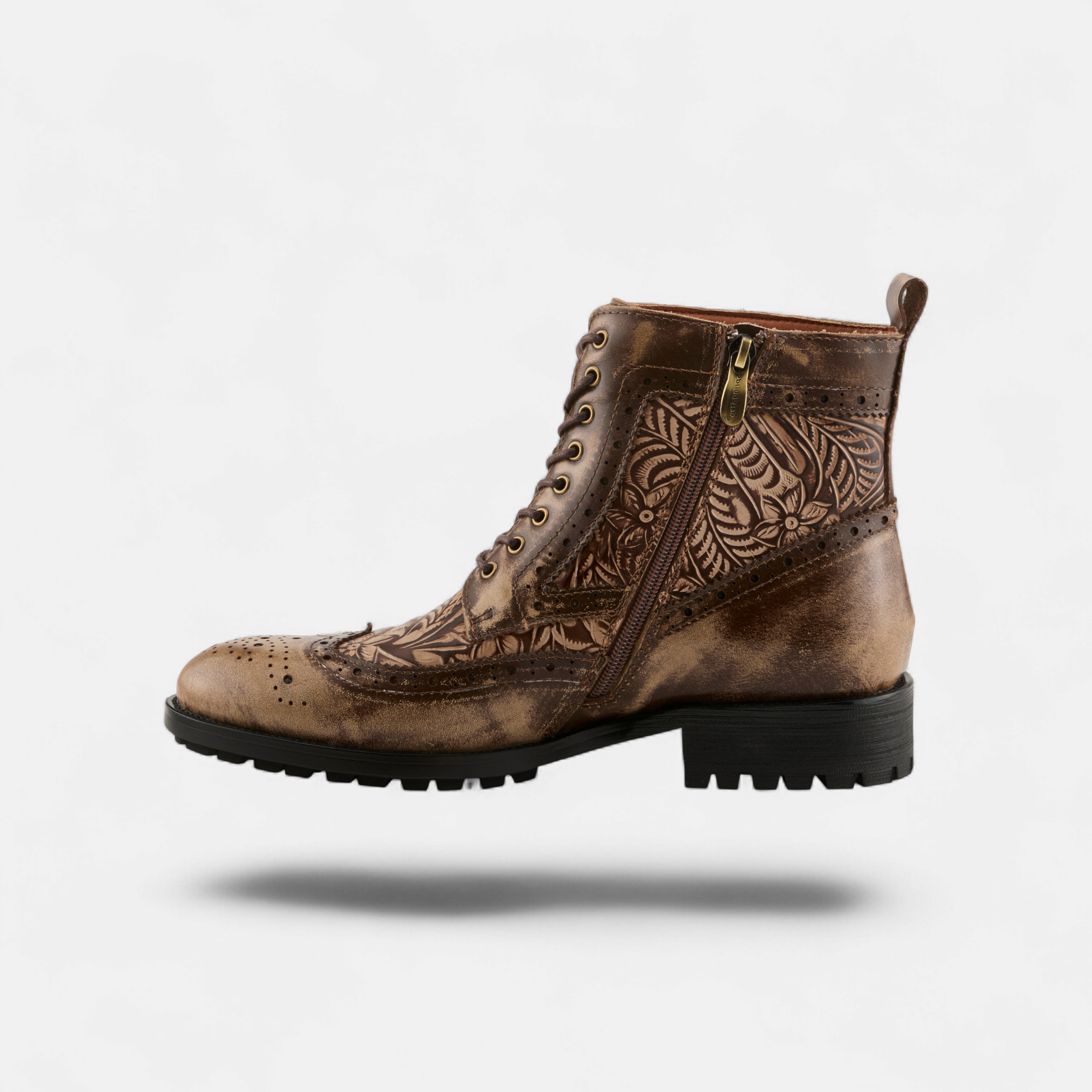 L'ARTISTE MEN DIGGINIT LIGHT BROWN MULTI BOOTS