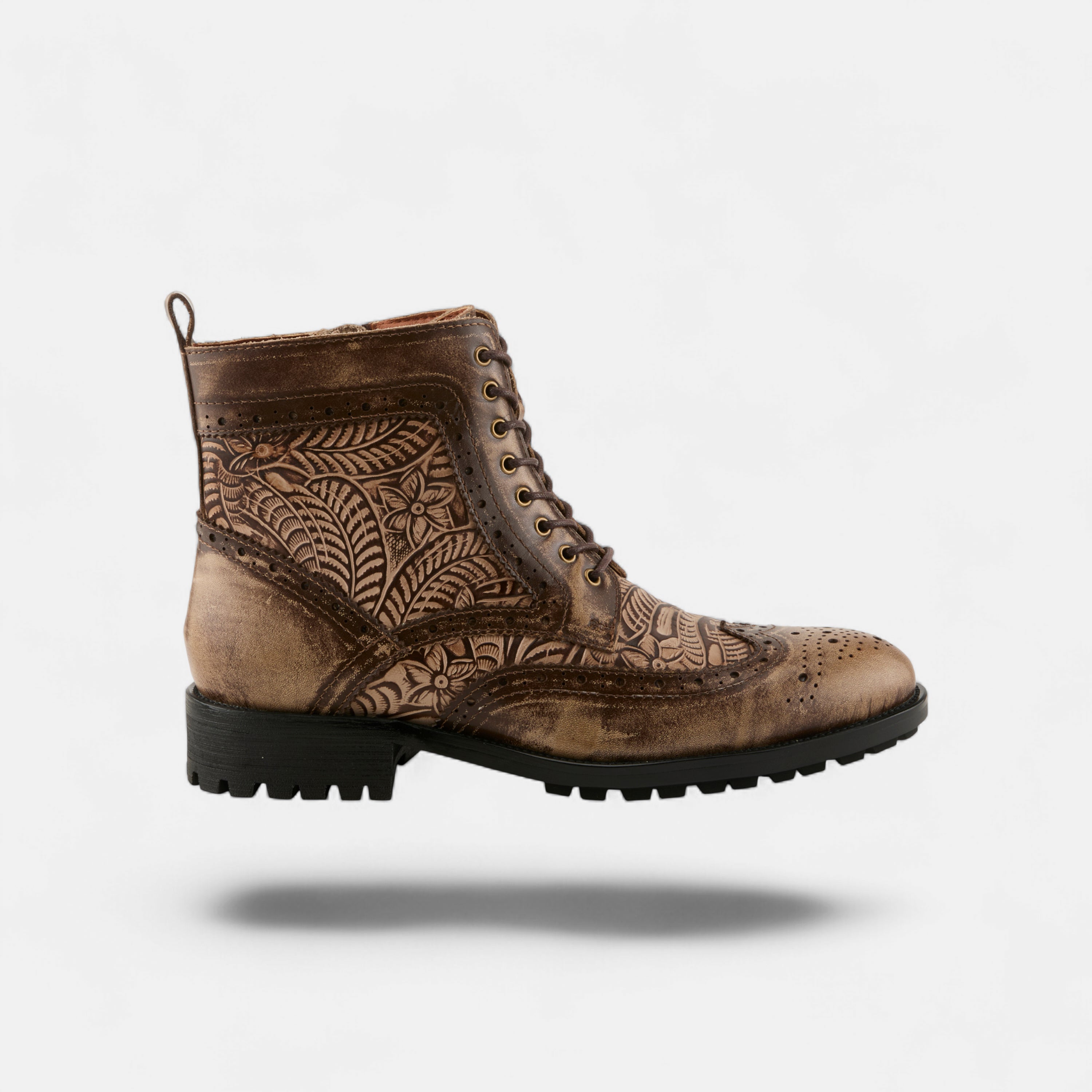 L'ARTISTE MEN DIGGINIT LIGHT BROWN MULTI BOOTS