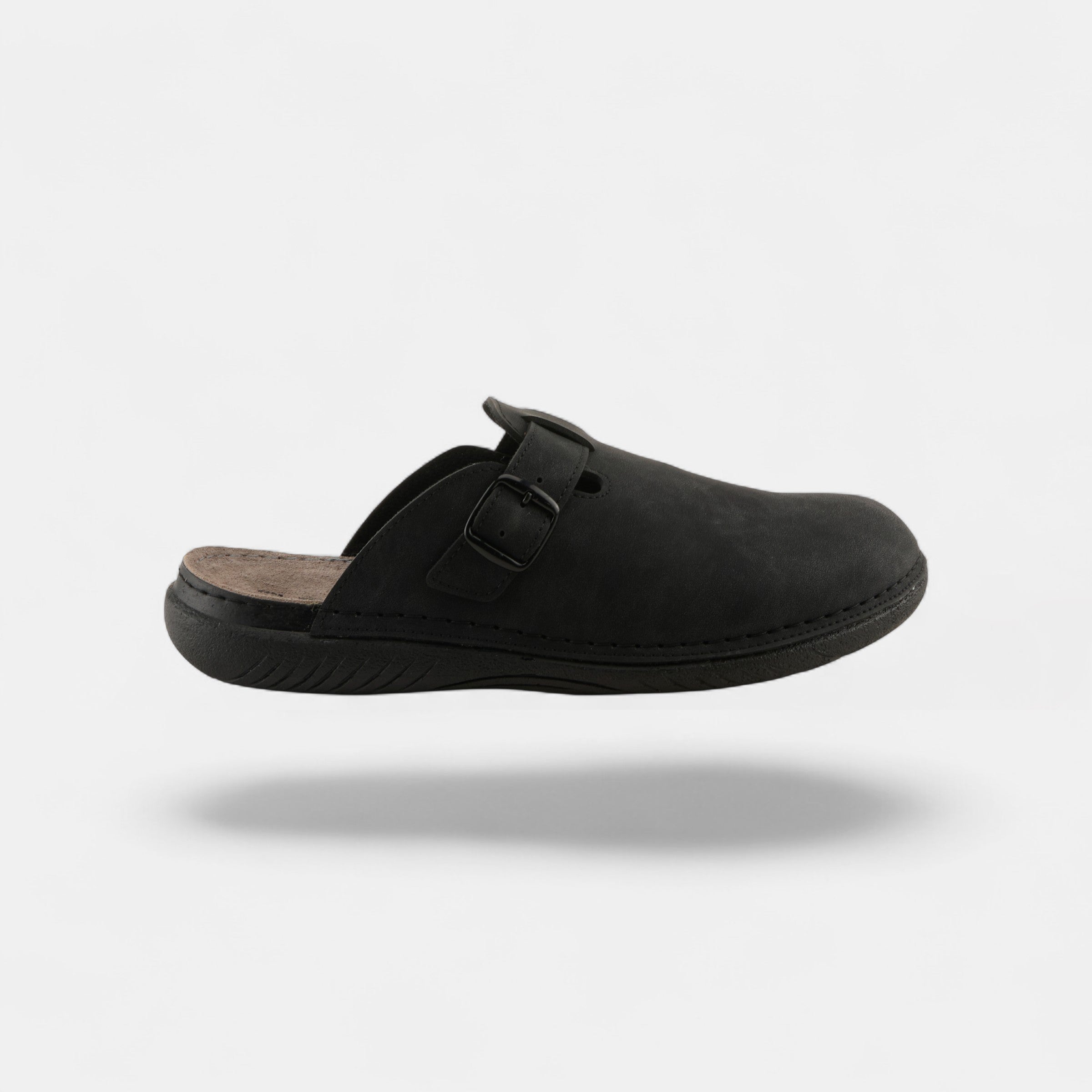 SPRING STEP MEN GARMEN BLACK NUBUCK SLIPPERS