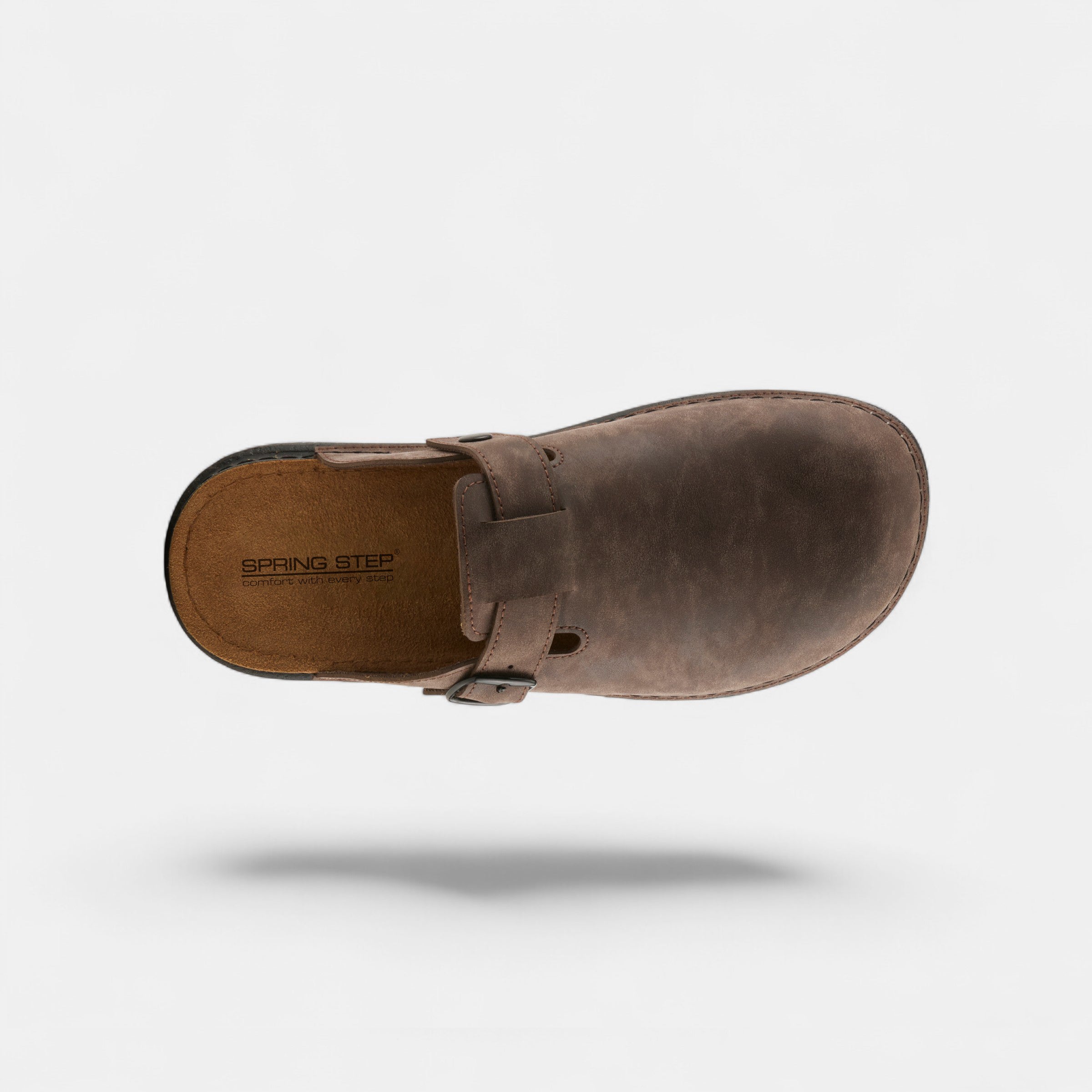SPRING STEP MEN GARMEN BROWN NUBUCK SLIPPERS