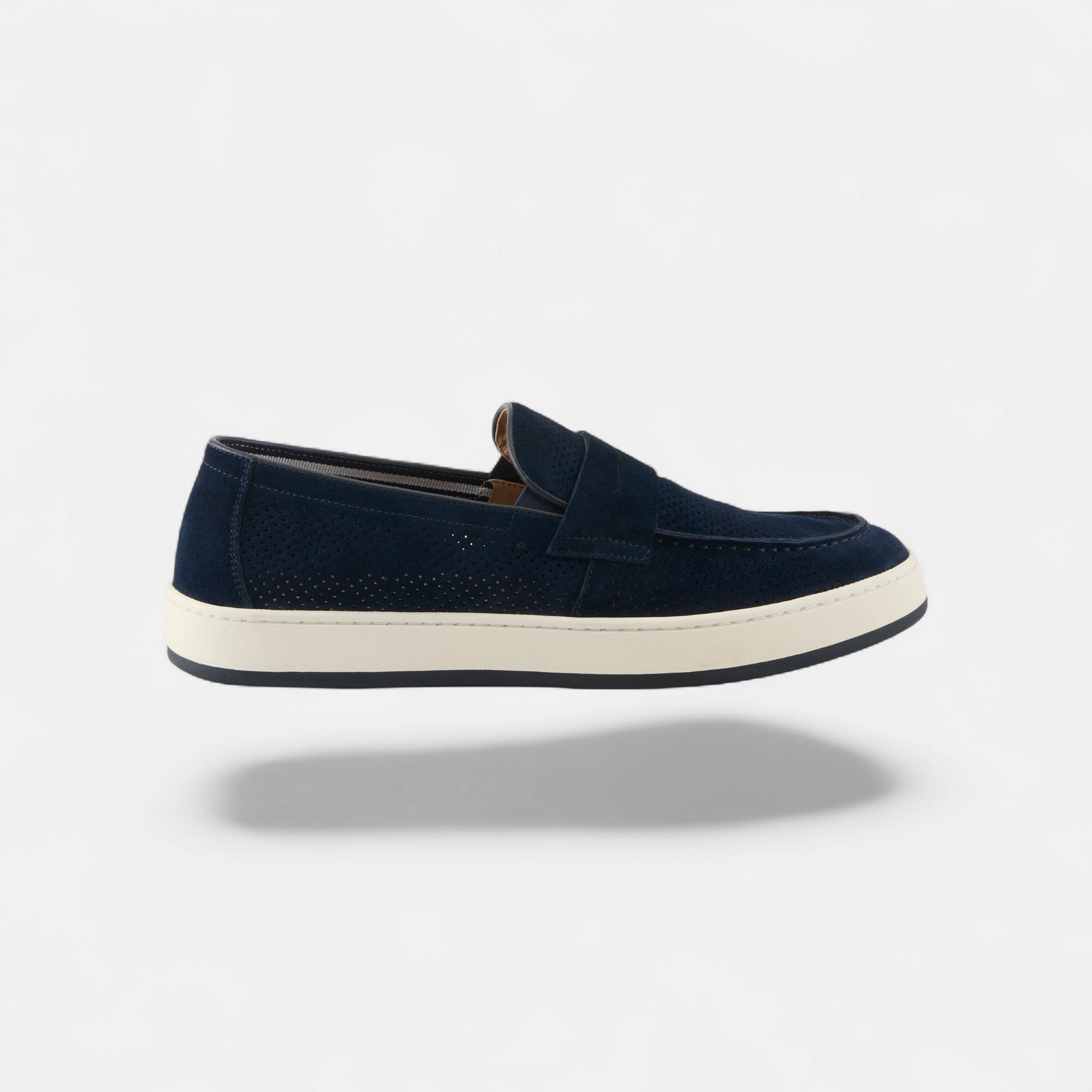 SPRING STEP MEN HOWE NAVY SUEDE SHOES