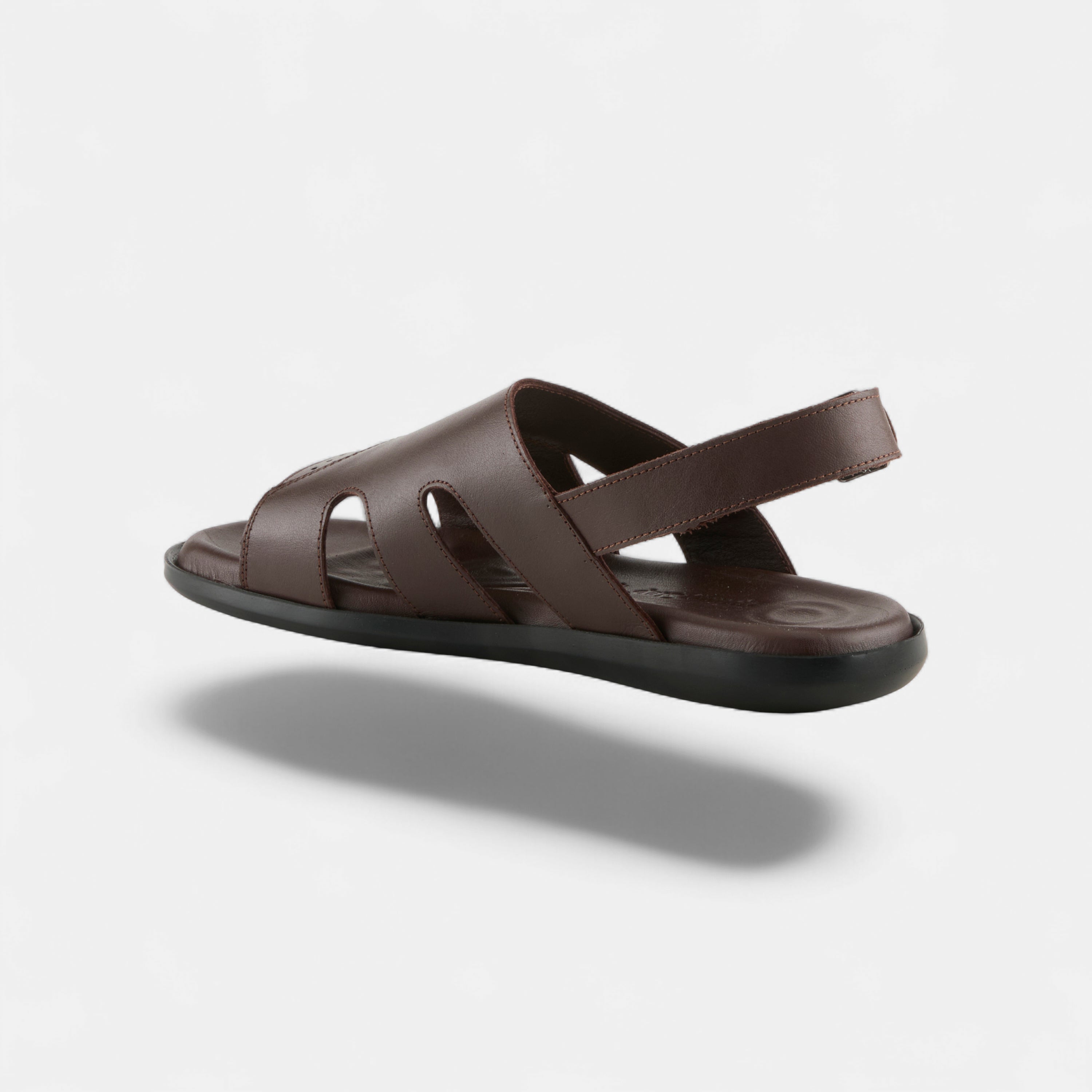 SPRING STEP MEN JEFF BROWN BACK STRAP SANDALS