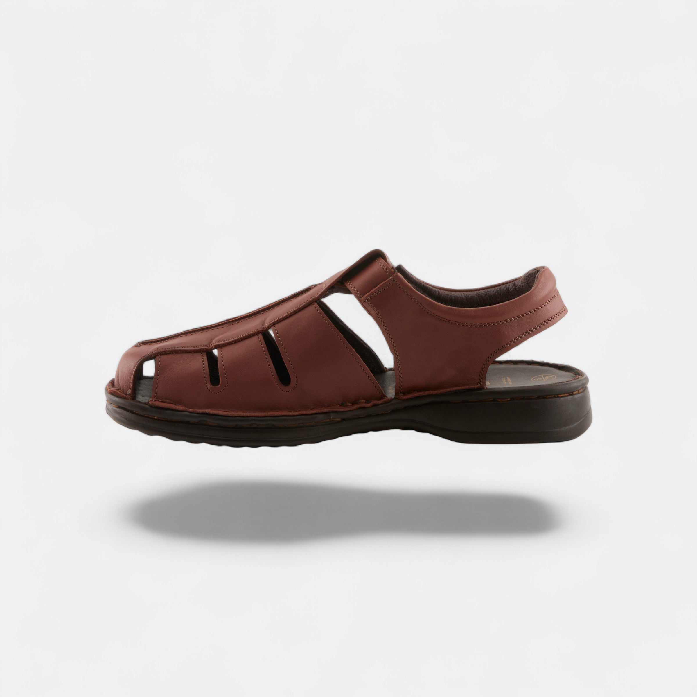 SPRING STEP MEN LAREDO COGNAC LEATHER SANDAL