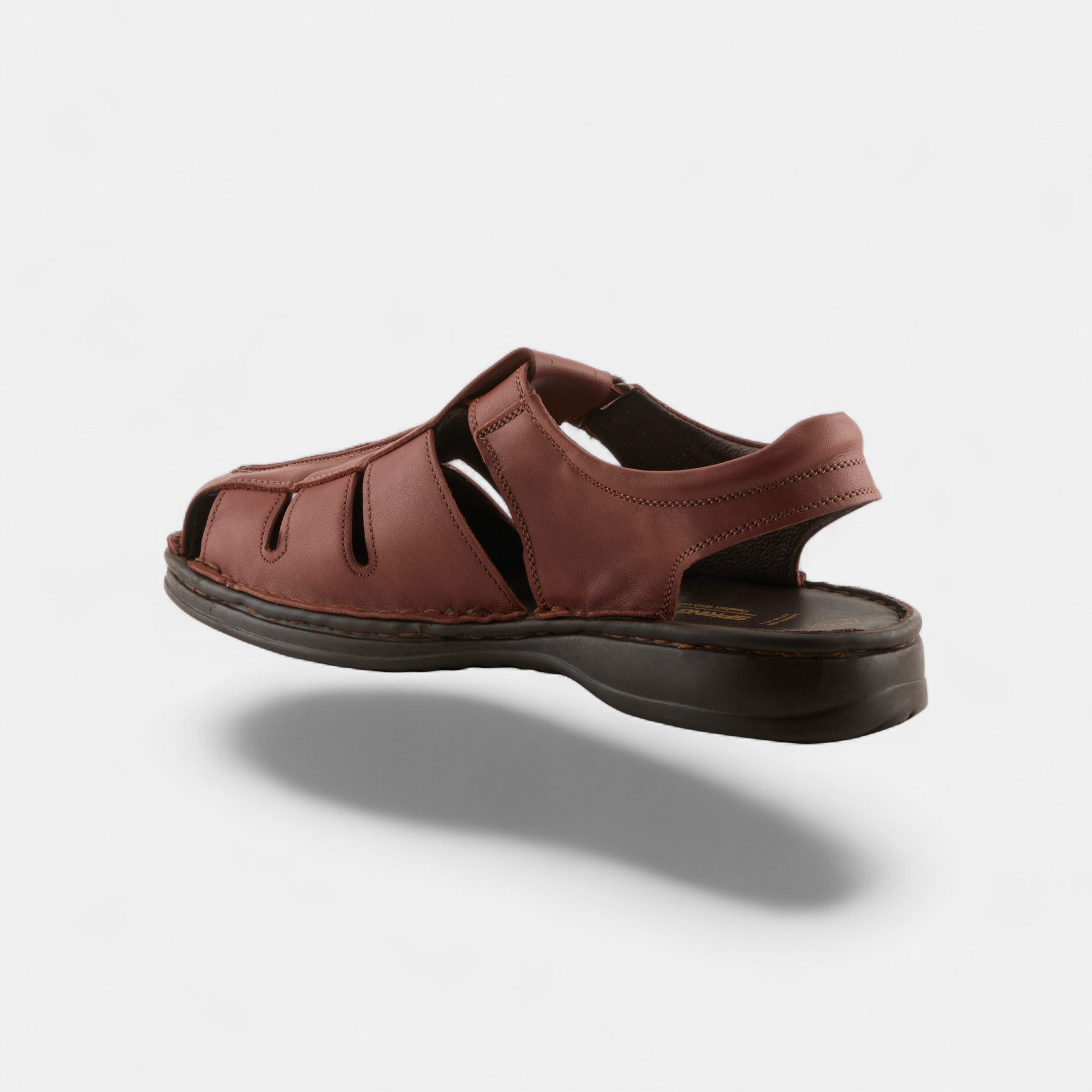 SPRING STEP MEN LAREDO COGNAC LEATHER SANDAL