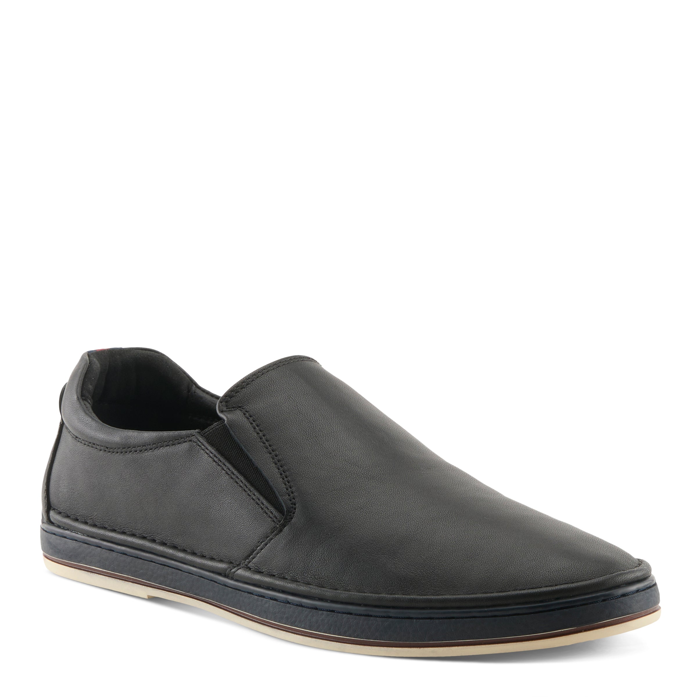 Lugano Slip On men's slip-on casual shoes in Black
