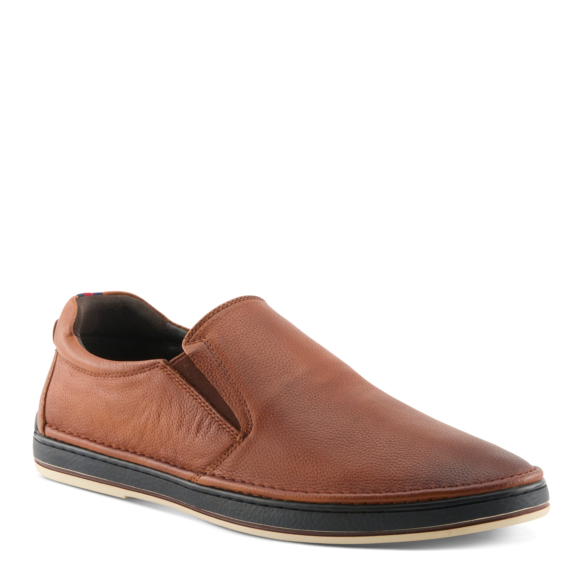 Lugano Slip On men's slip-on casual shoes in Cognac