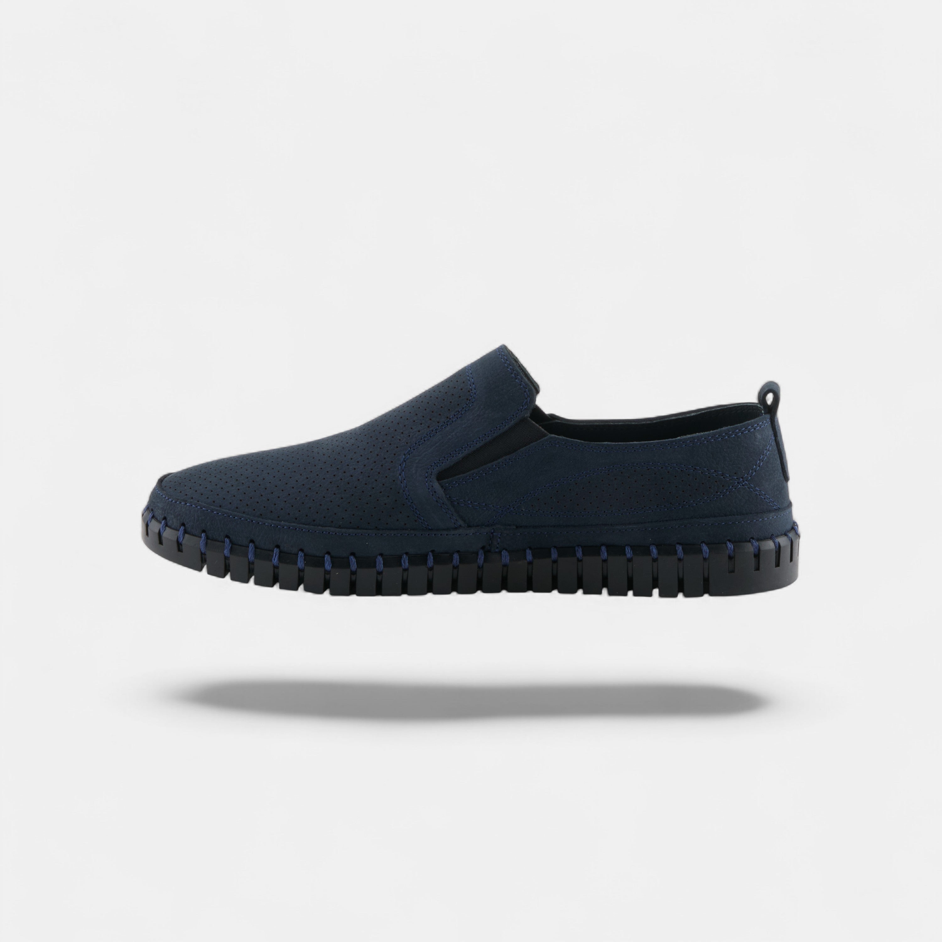 Spring Step Men Mateo Navy Nubuck Leather Loafer