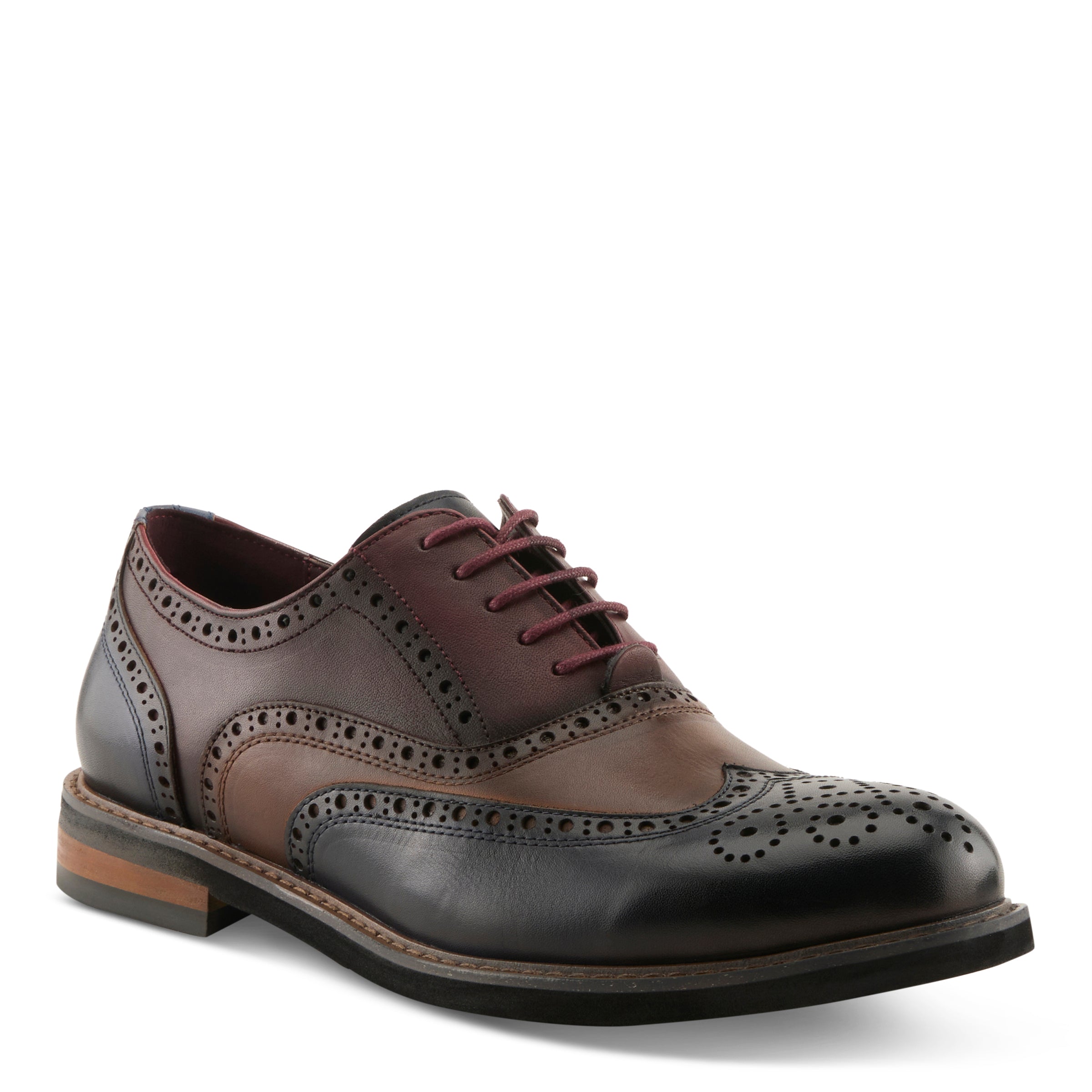Niko men's oxford in Brown Multi