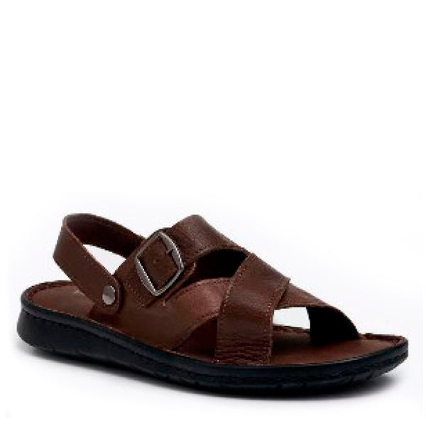 Nofar men's back-strap sandal in Brown