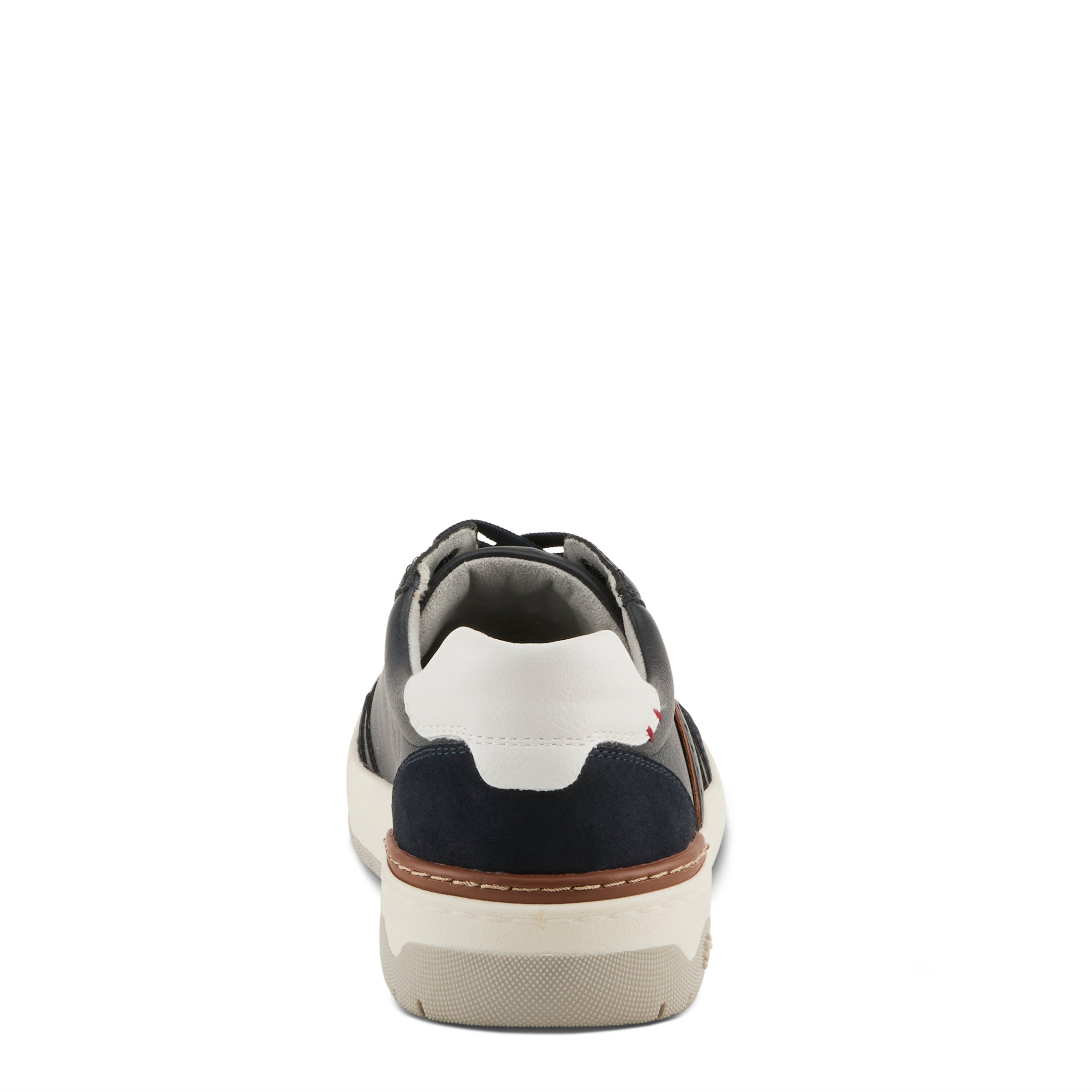 Syed men's lace-up casual sneakers in Navy