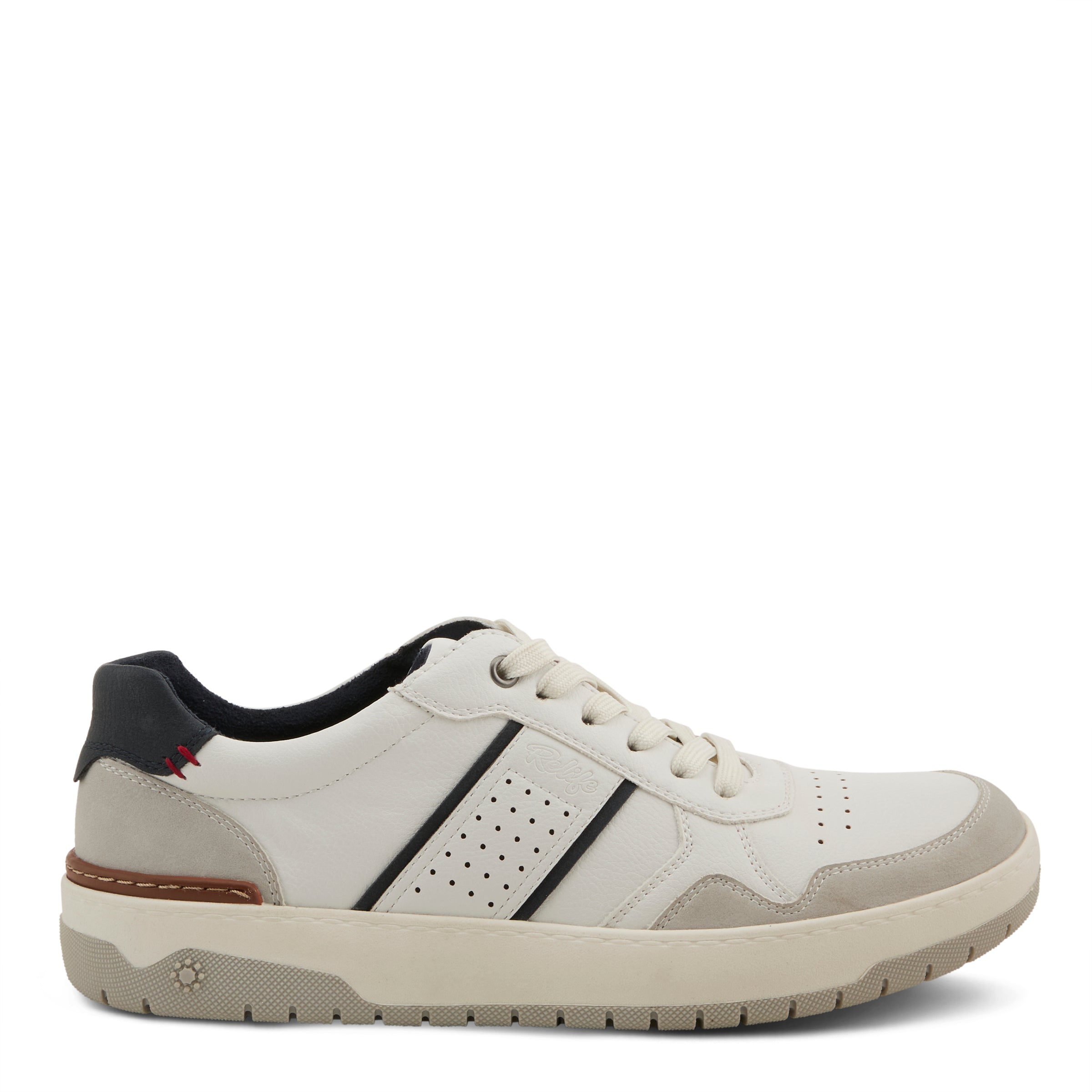 Syed White Multi men's lace-up casual sneakers in Default