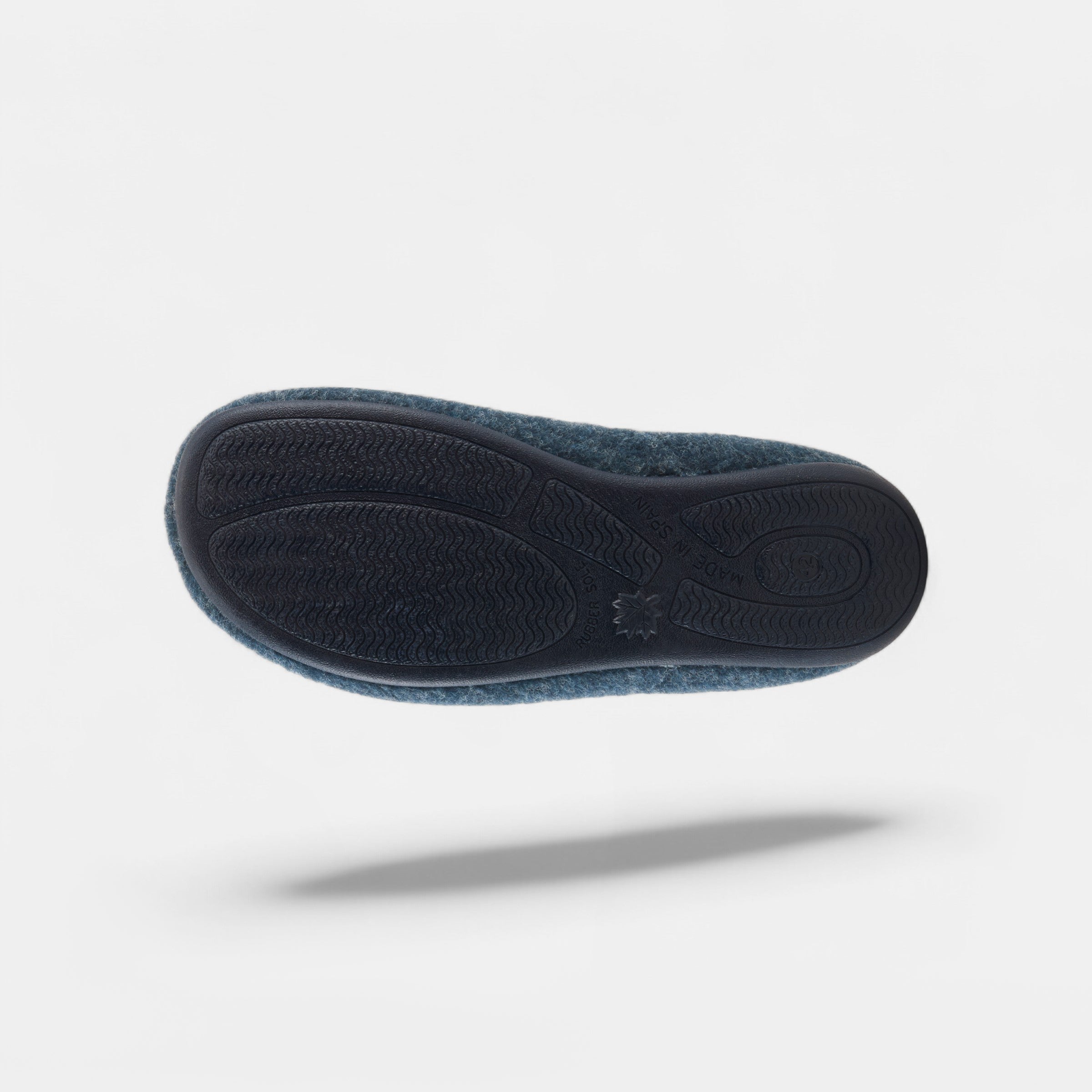 Spring Step Men Twiled Navy Quilted Nylon Slip-On Slipper