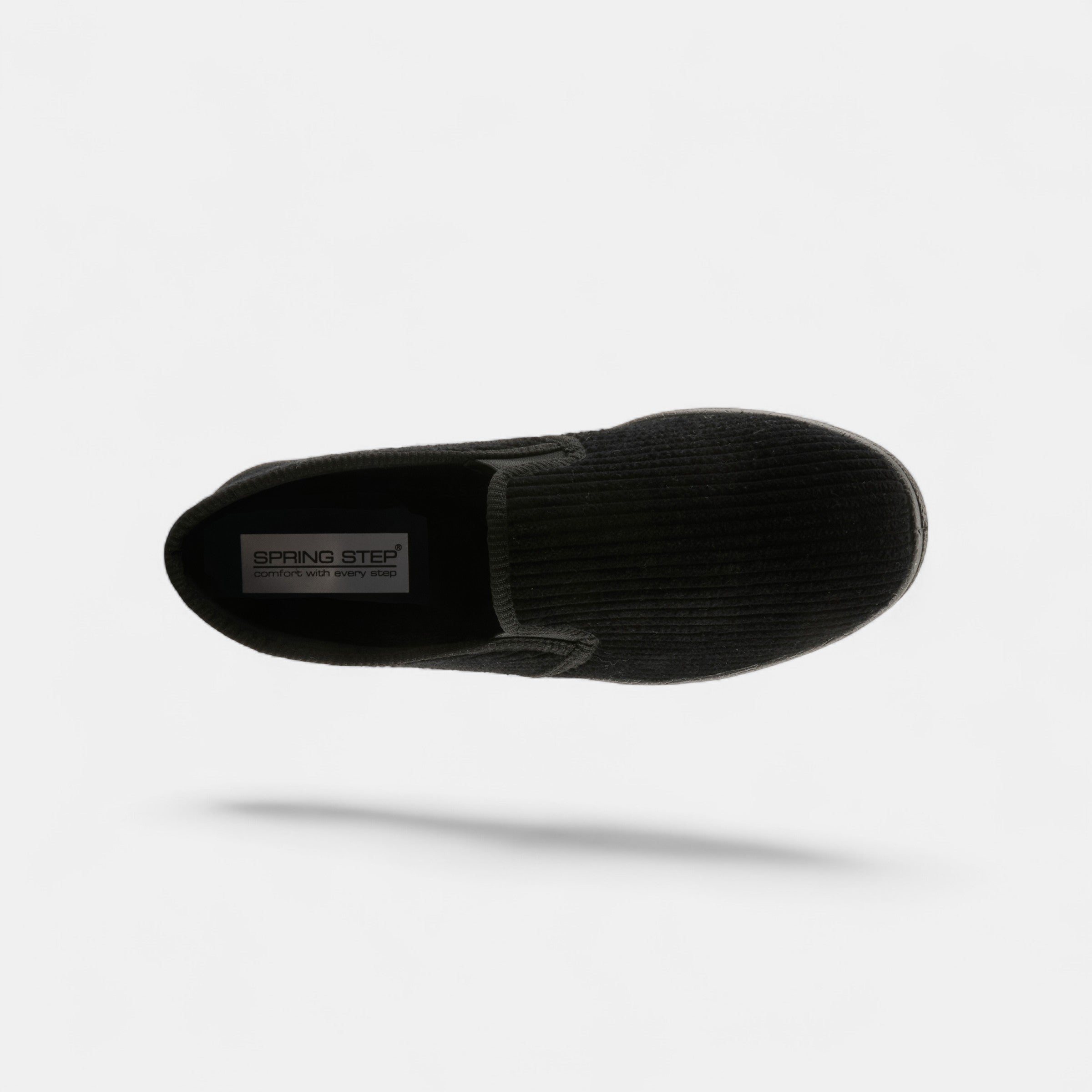 SPRING STEP MEN ADAM BLACK SLIPPER