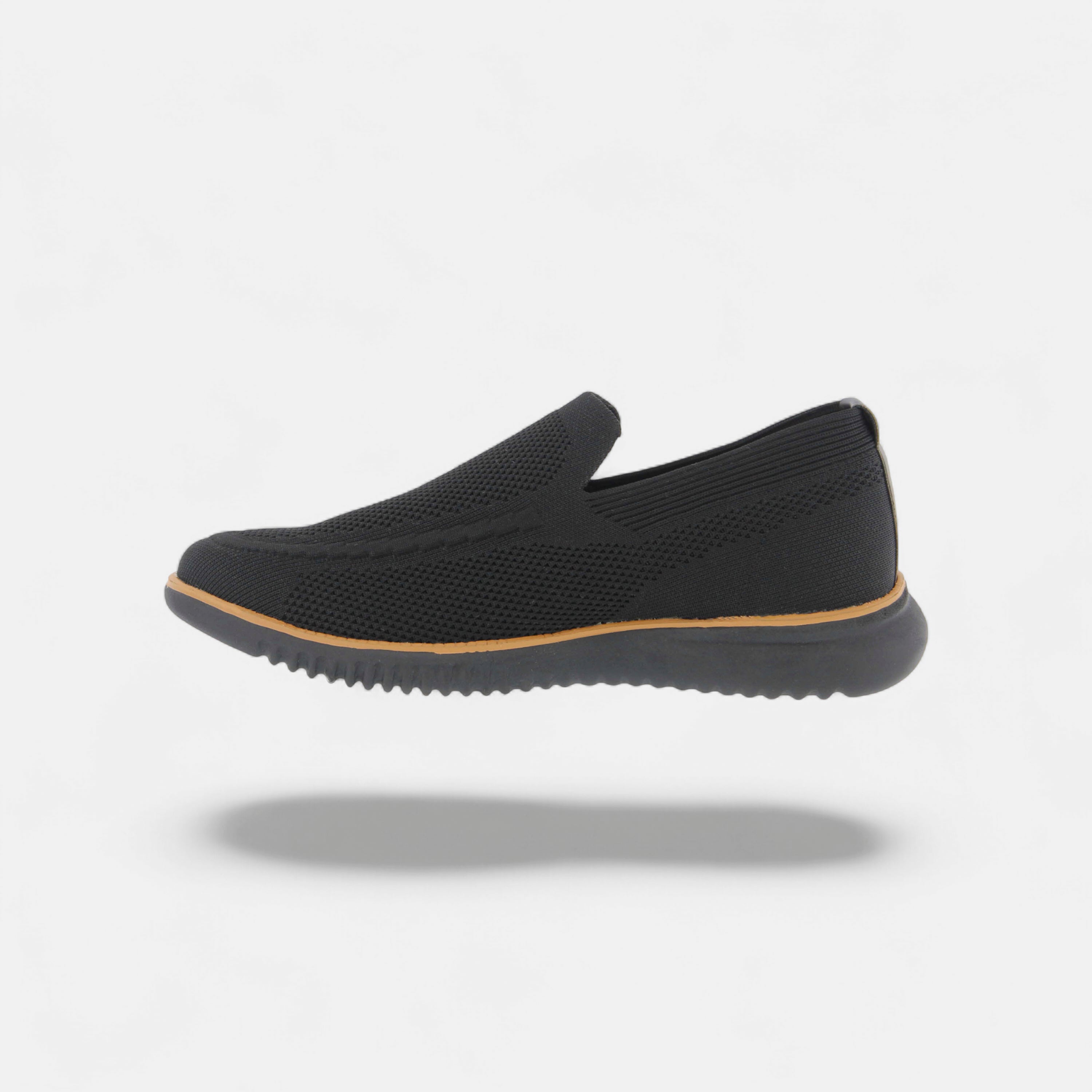SPRING STEP MEN ANDERS BLACK SLIP-ON SHOE