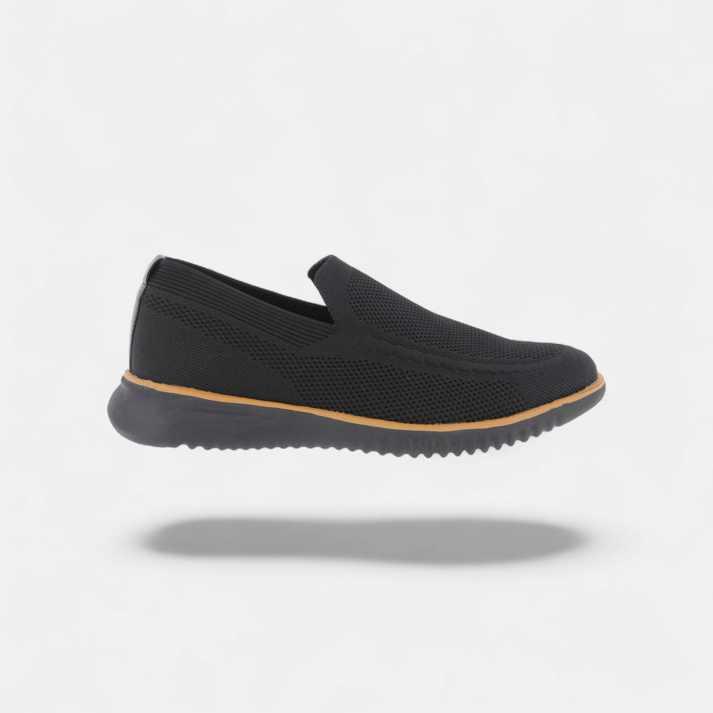 SPRING STEP MEN ANDERS BLACK SLIP-ON SHOE