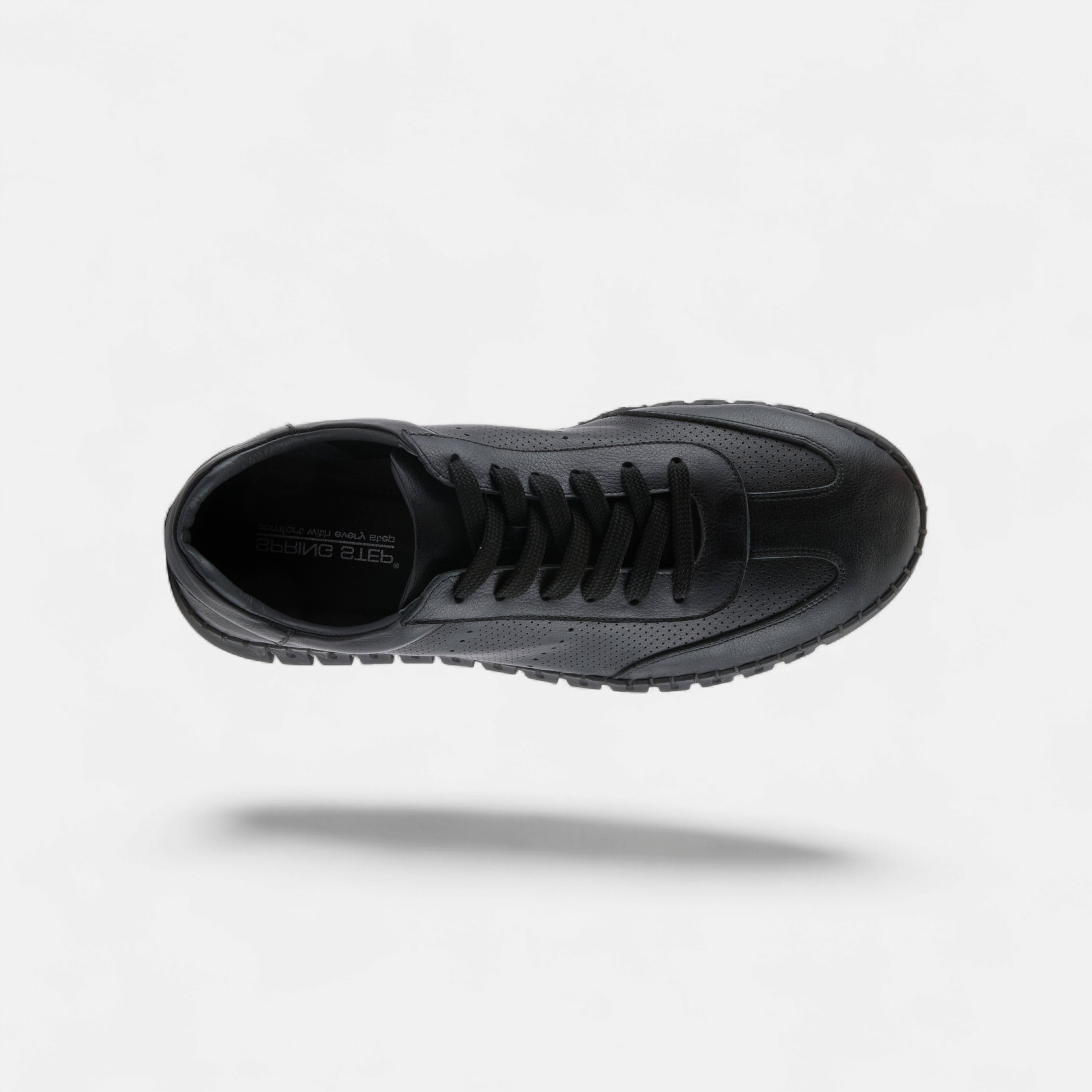 Armado men's lace-up casual sneakers in Black