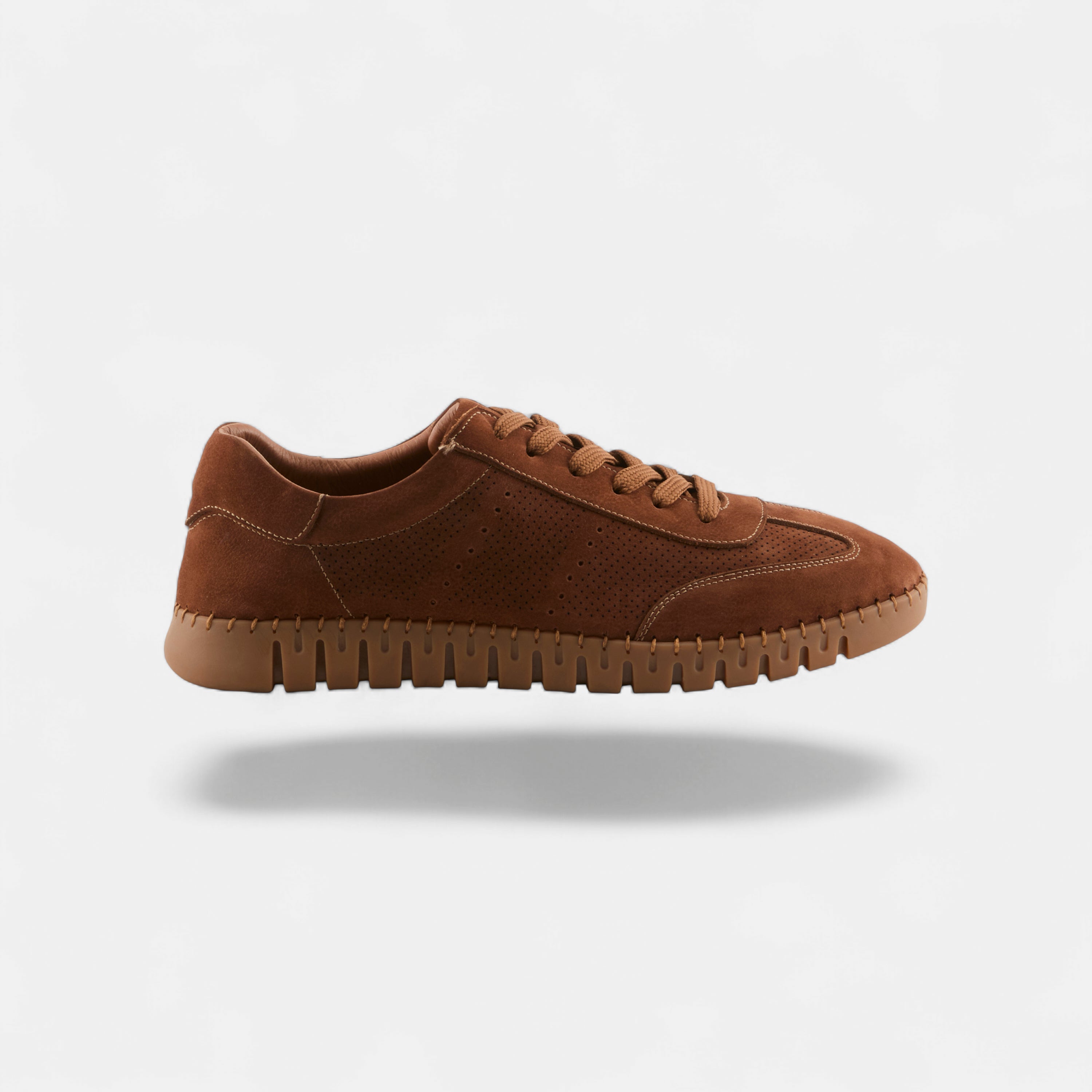 Armado men's lace-up casual sneakers in Brown