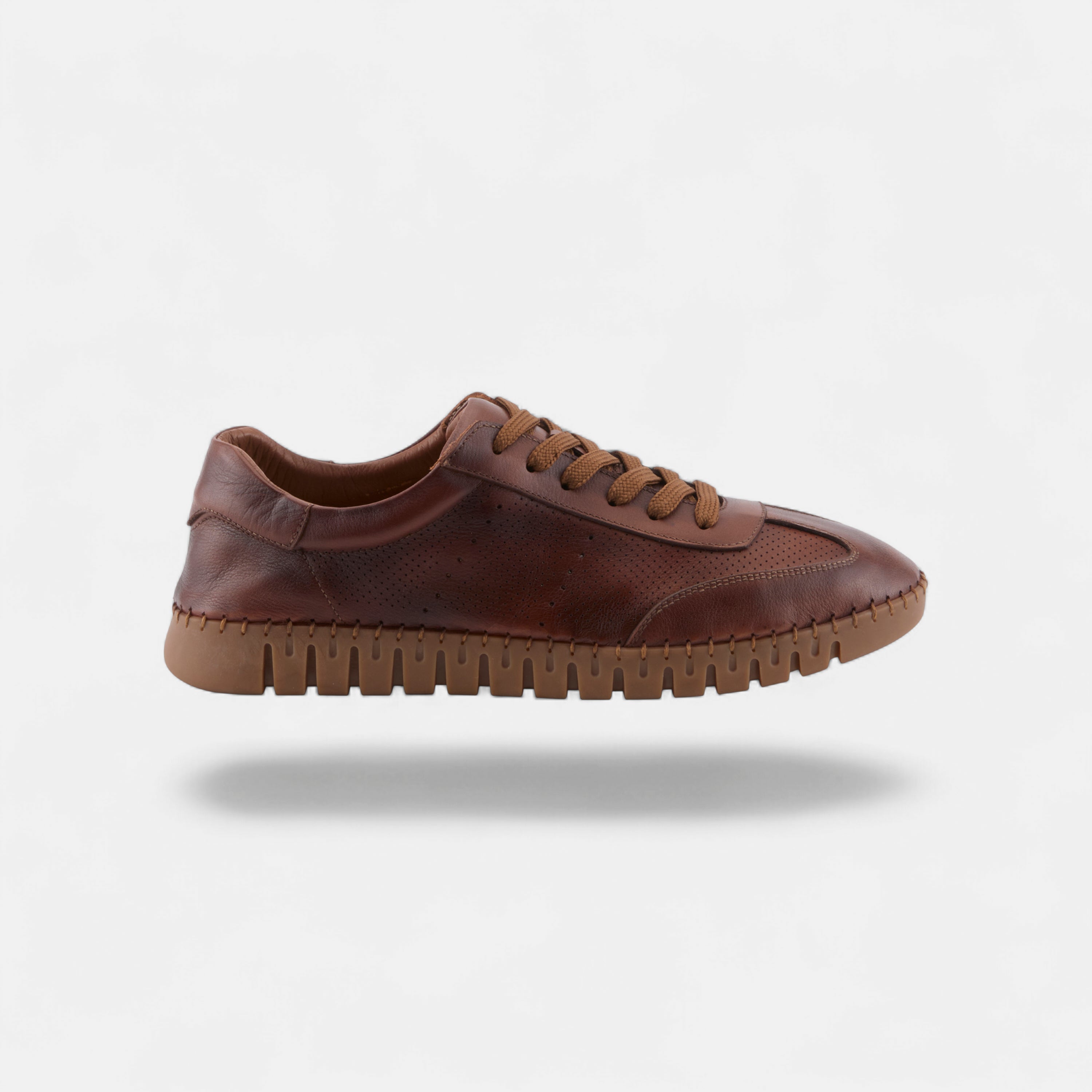 SPRING STEP MEN ARMADO COGNAC LEATHER SNEAKER
