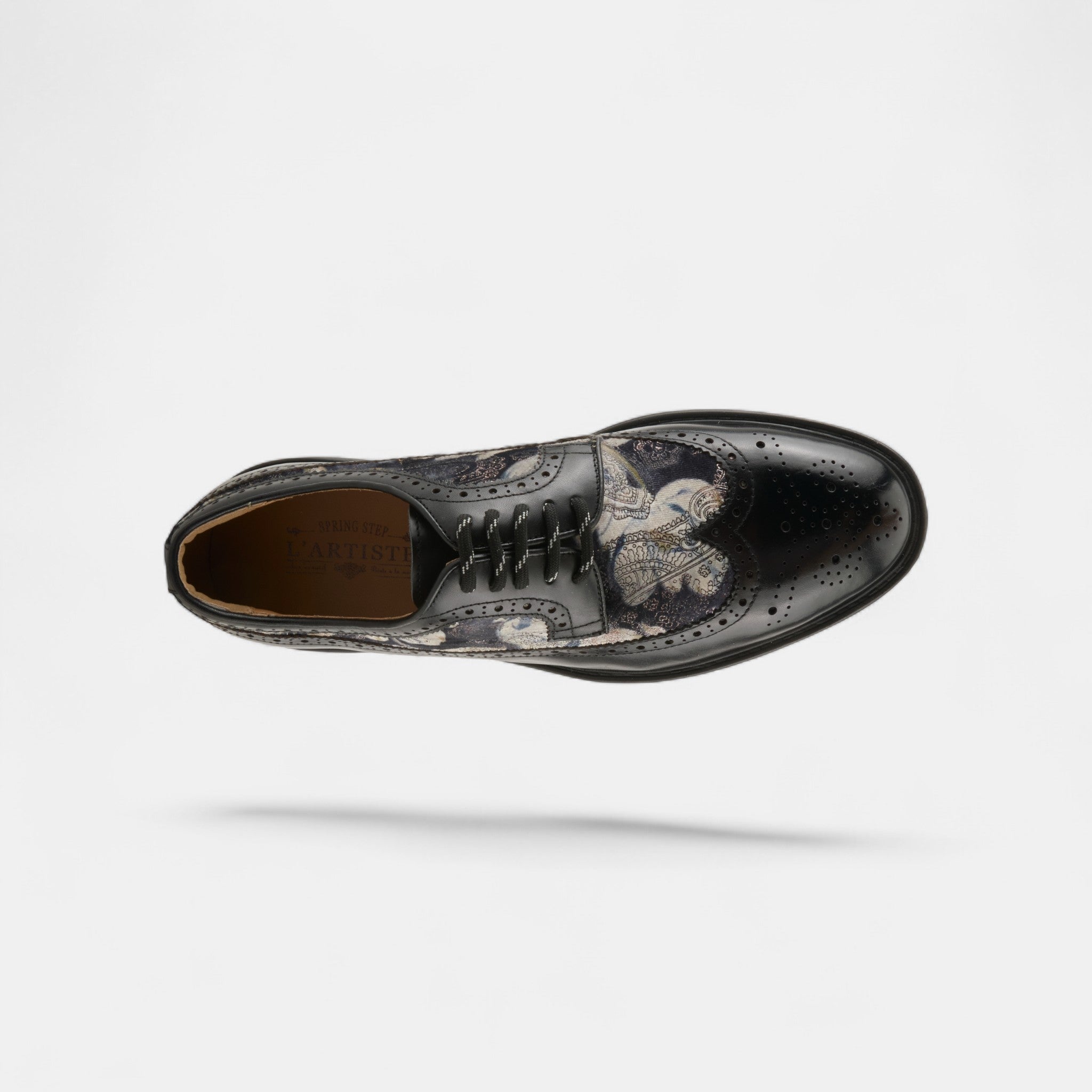 L'ARTISTE MEN ASHER BLACK MULTI WINGTIP OXFORD