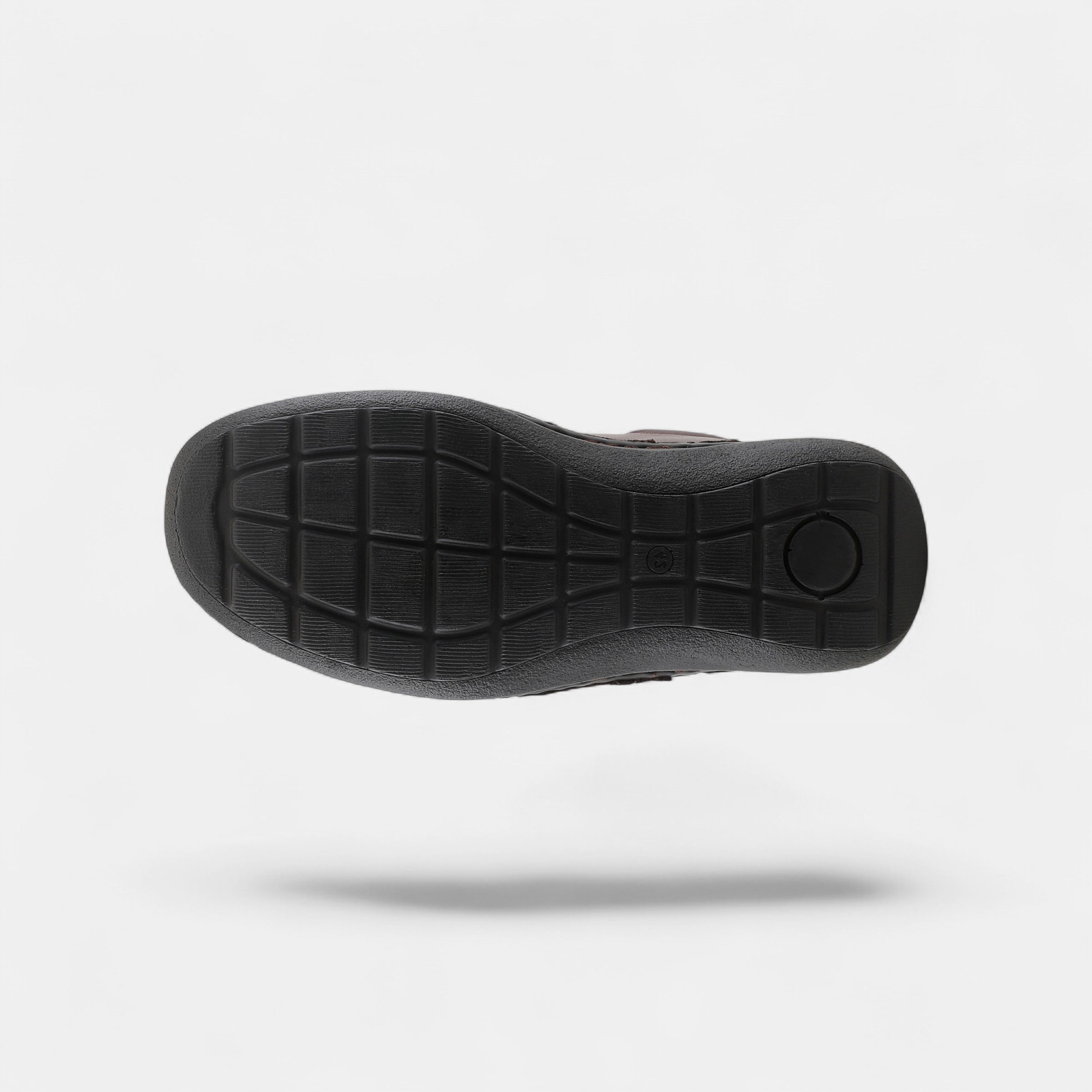 SPRING STEP MEN ASPENO DARK BROWN LEATHER CLOSED-BACK SANDAL