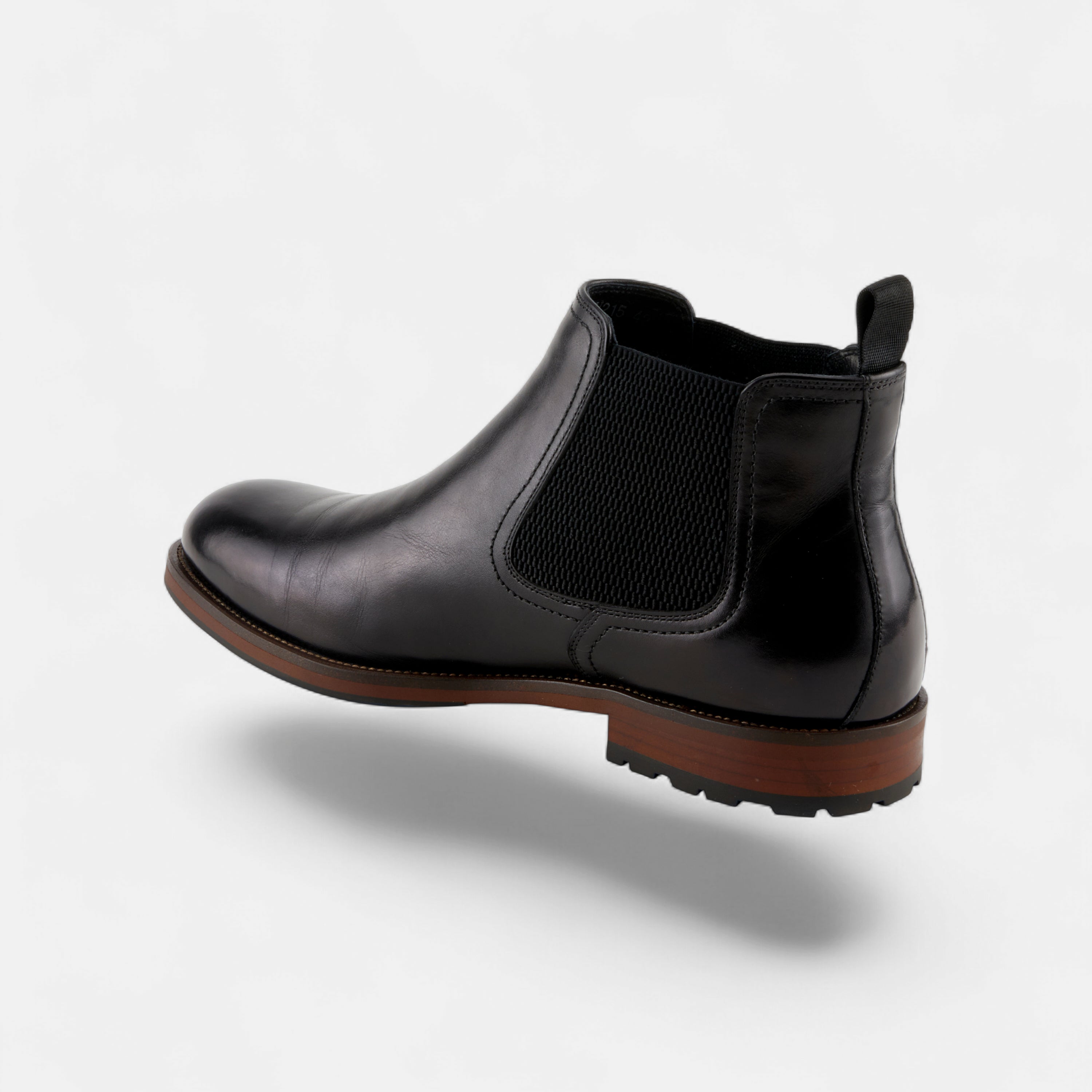 SPRING STEP MEN BAXTER BLACK LEATHER CHELSEA BOOT