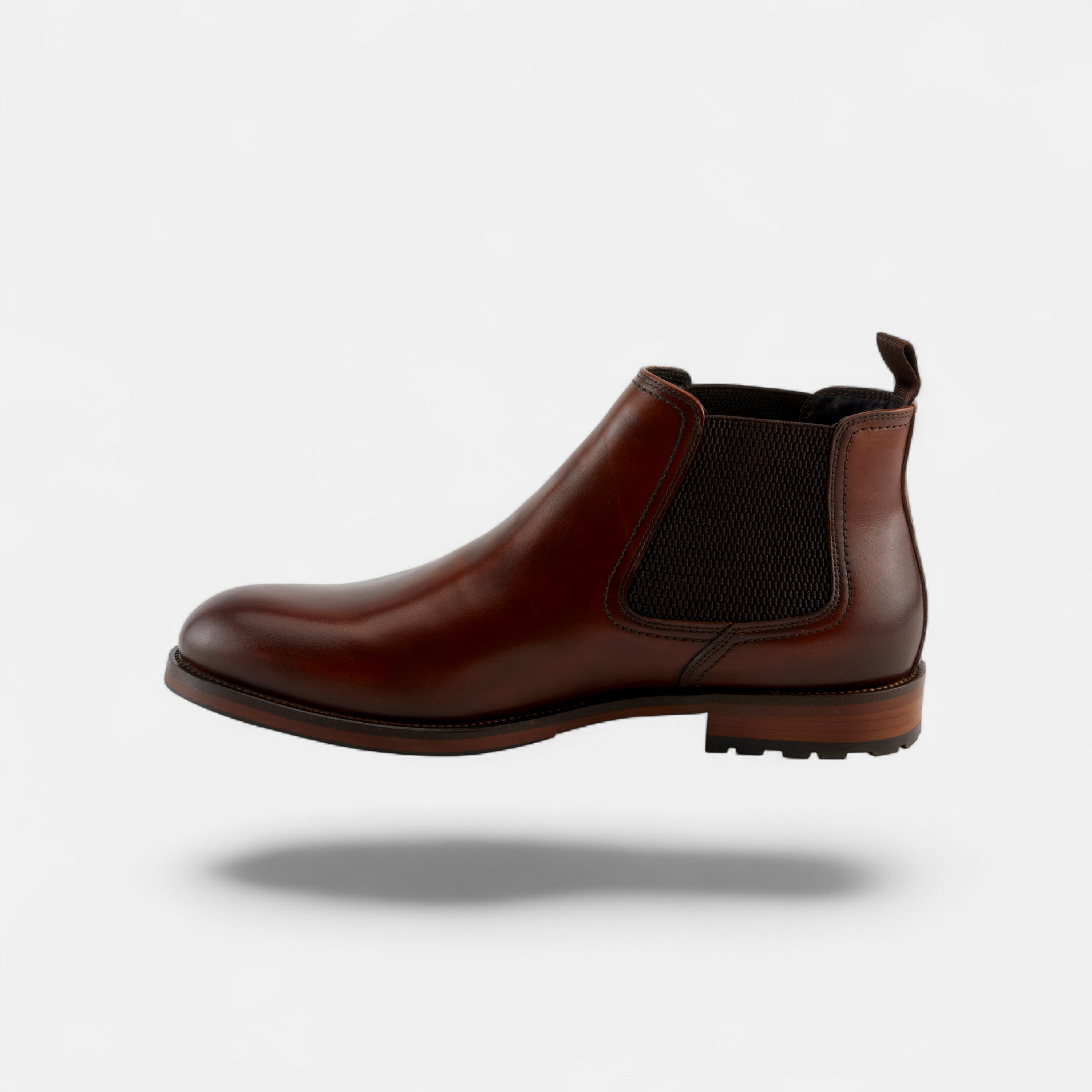 Spring Step Men Baxter Cognac Leather Chelsea Boot