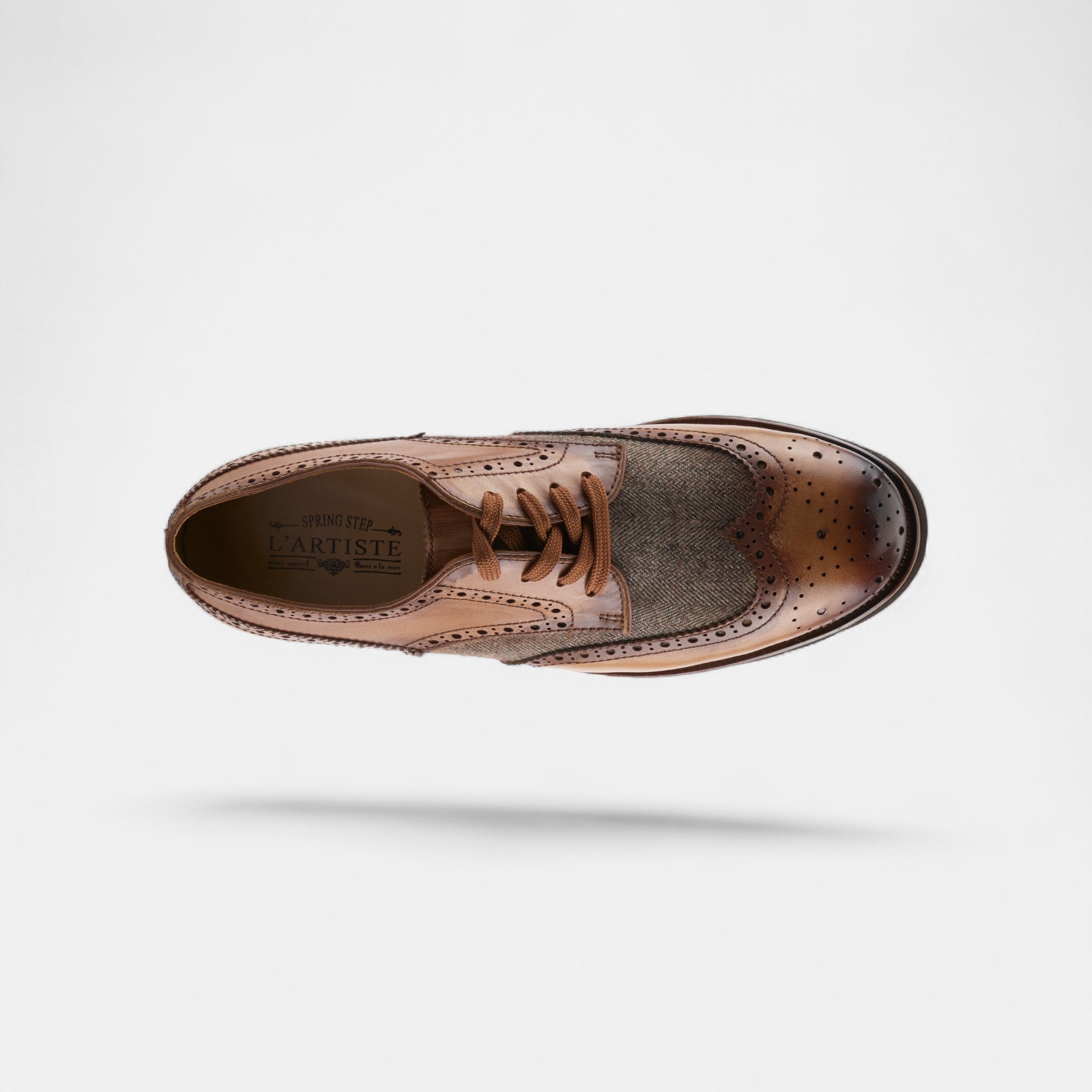 L'ARTISTE MEN BEAUFORT CAMEL OXFORD SHOE