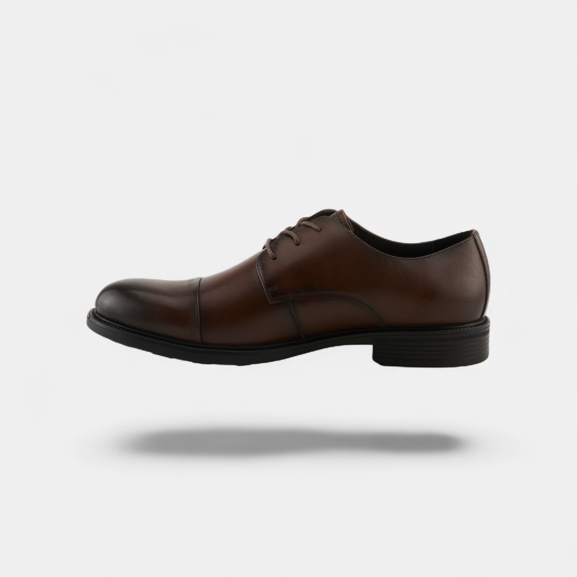 SPRING STEP MEN BENEL BROWN LEATHER CAP-TOE OXFORD