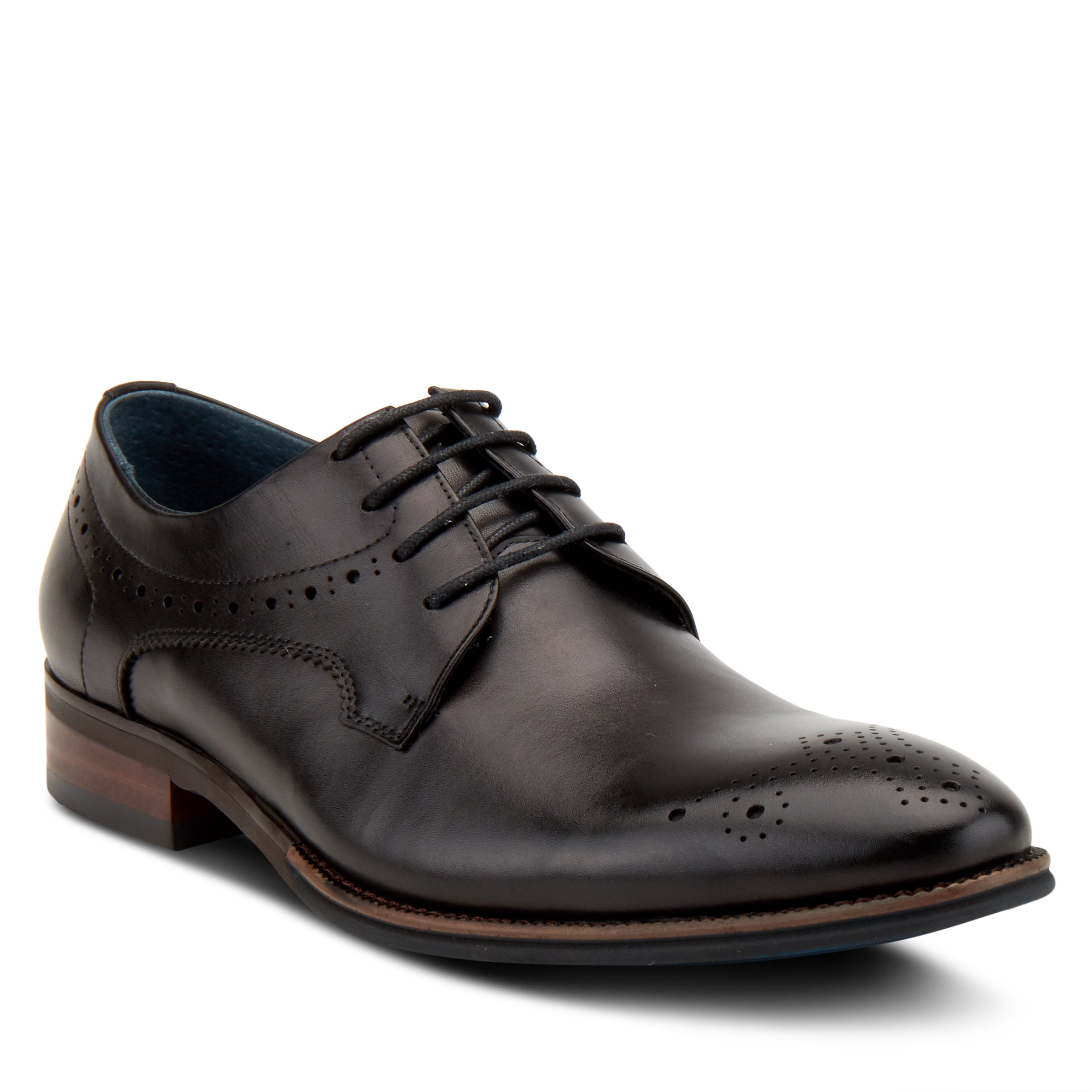 Charlie men's lace-up casual sneakers in Black