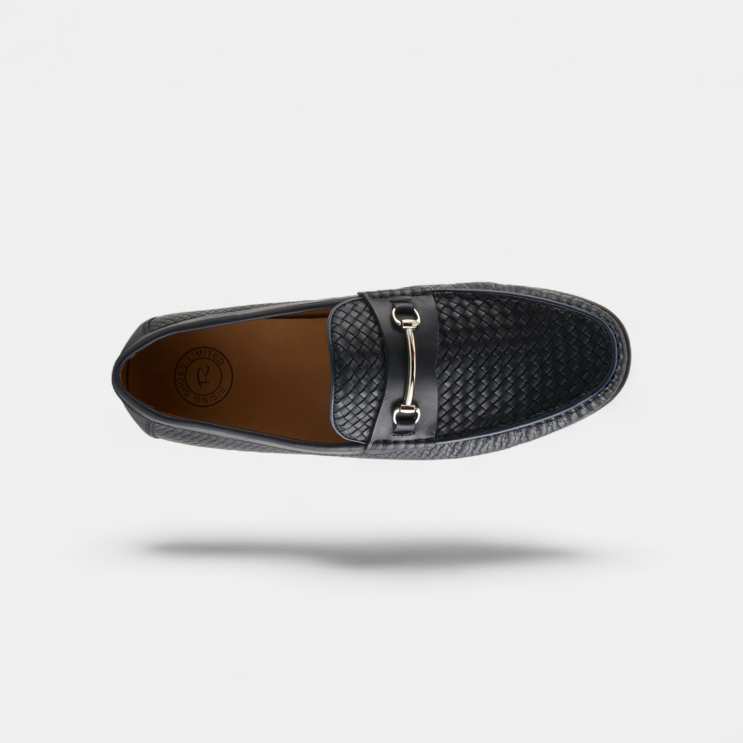 SPRING STEP MEN DECKARD WOVEN BLACK LEATHER BIT LOAFER