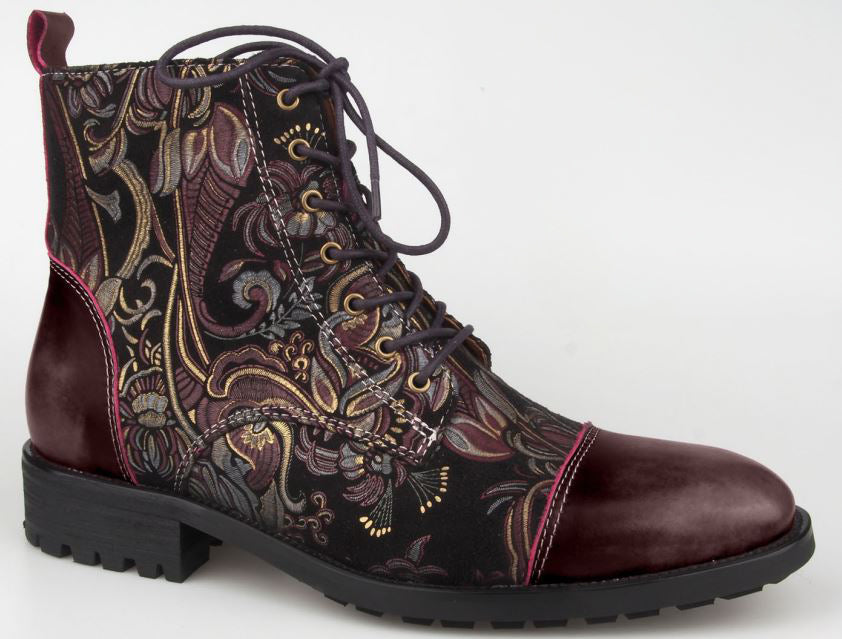 Elton men's casual boots in Brown Multi