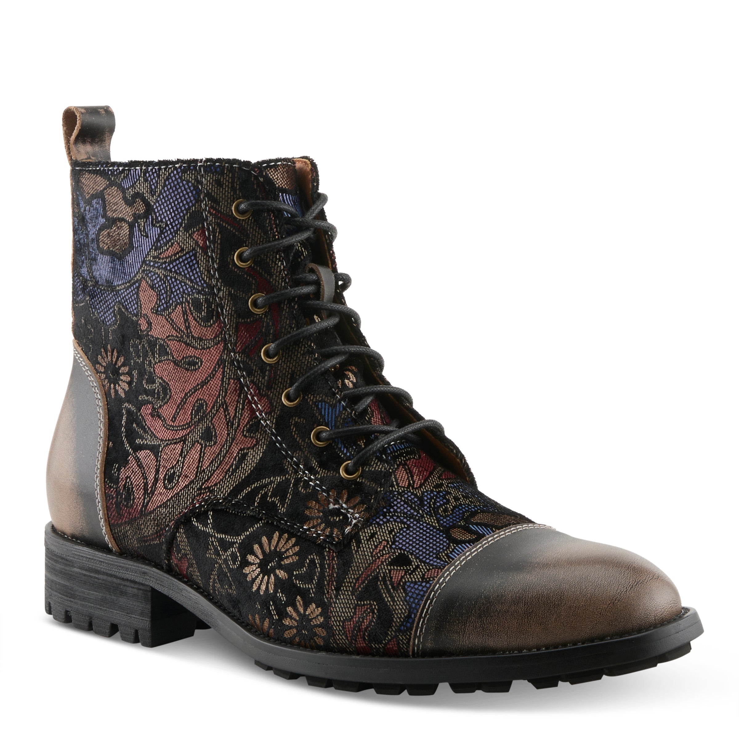 Elton men's casual boots in Grey Multi