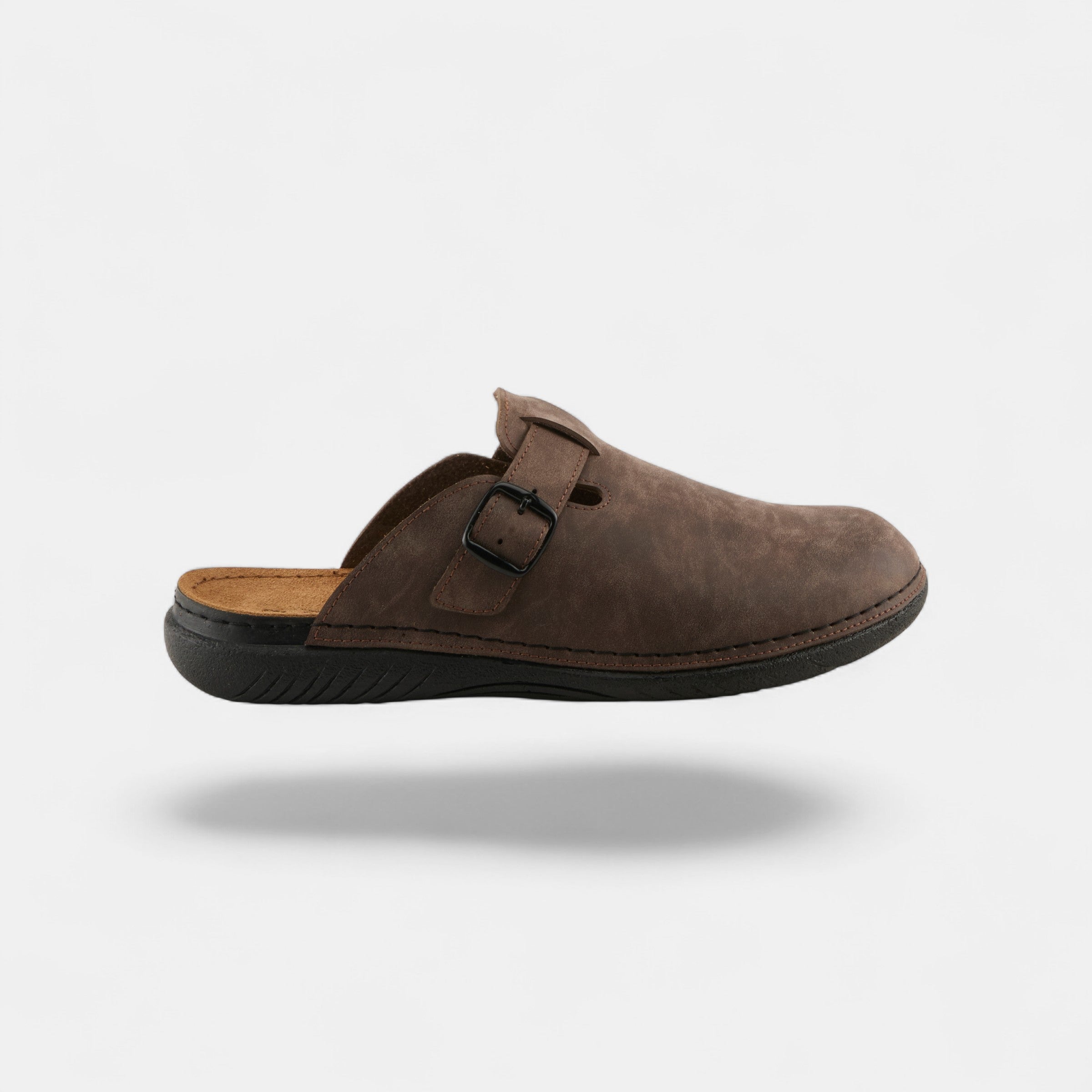 SPRING STEP MEN GARMEN BROWN NUBUCK SLIPPERS