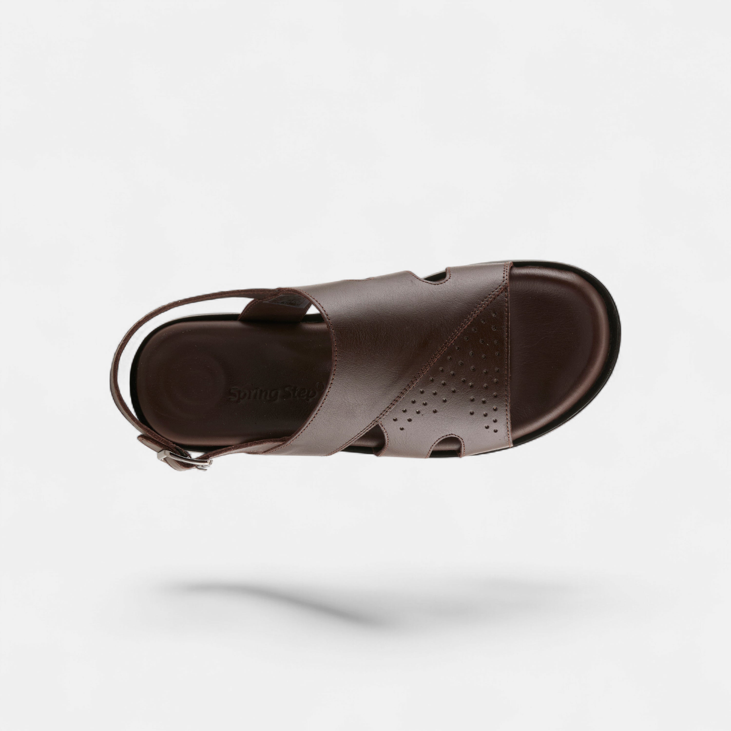 SPRING STEP MEN JEFF BROWN BACK STRAP SANDALS