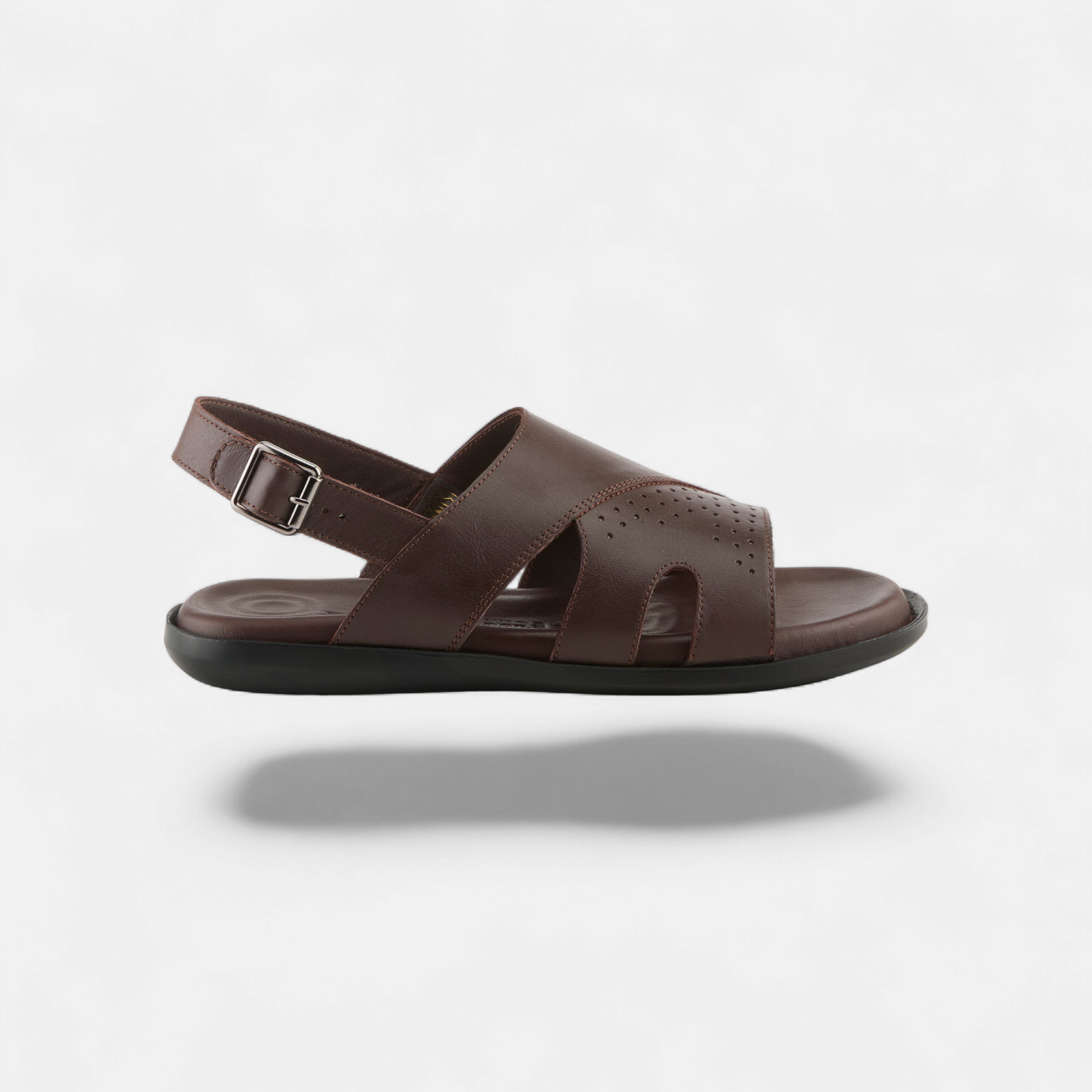 SPRING STEP MEN JEFF BROWN BACK STRAP SANDALS