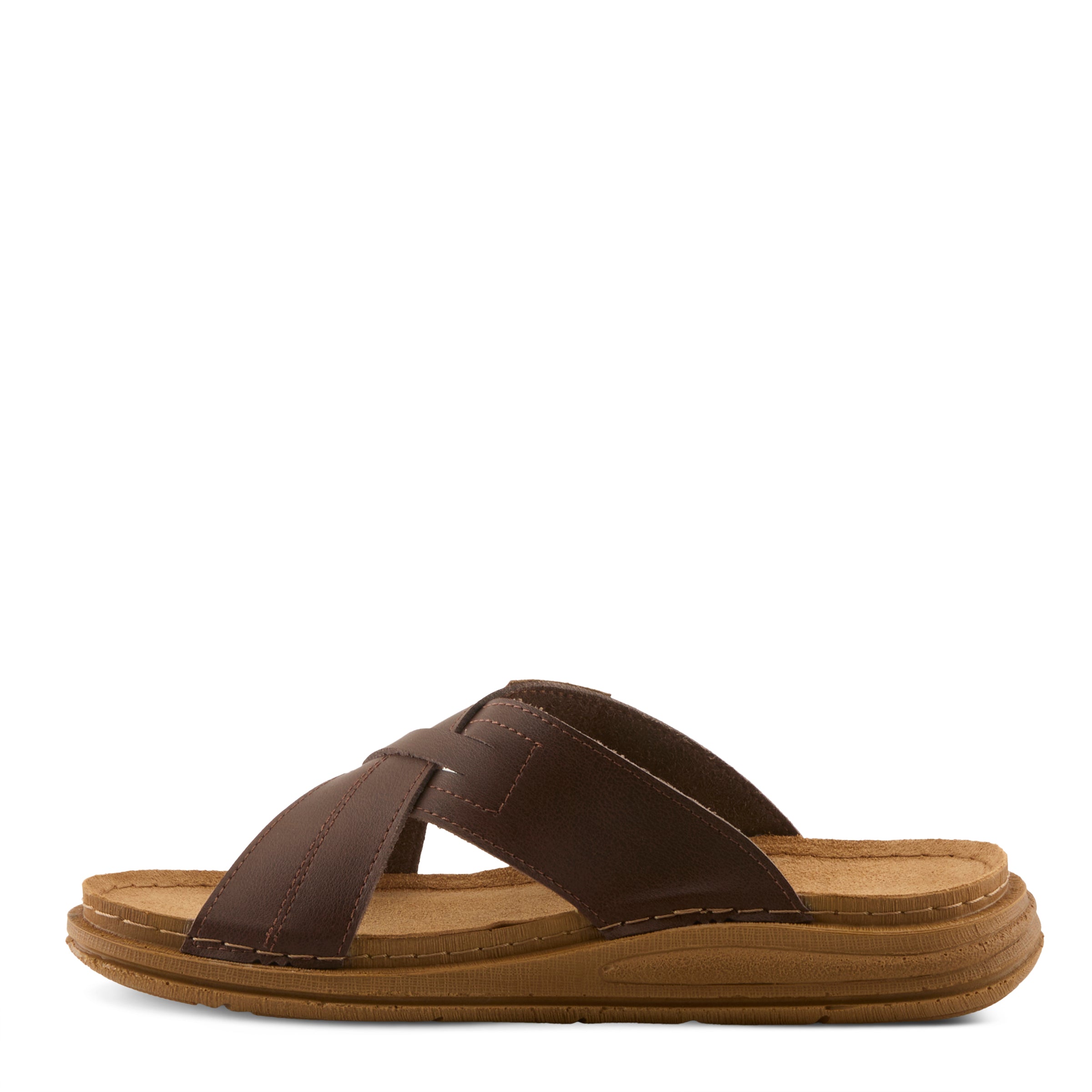Kigan men's slide sandal in Brown