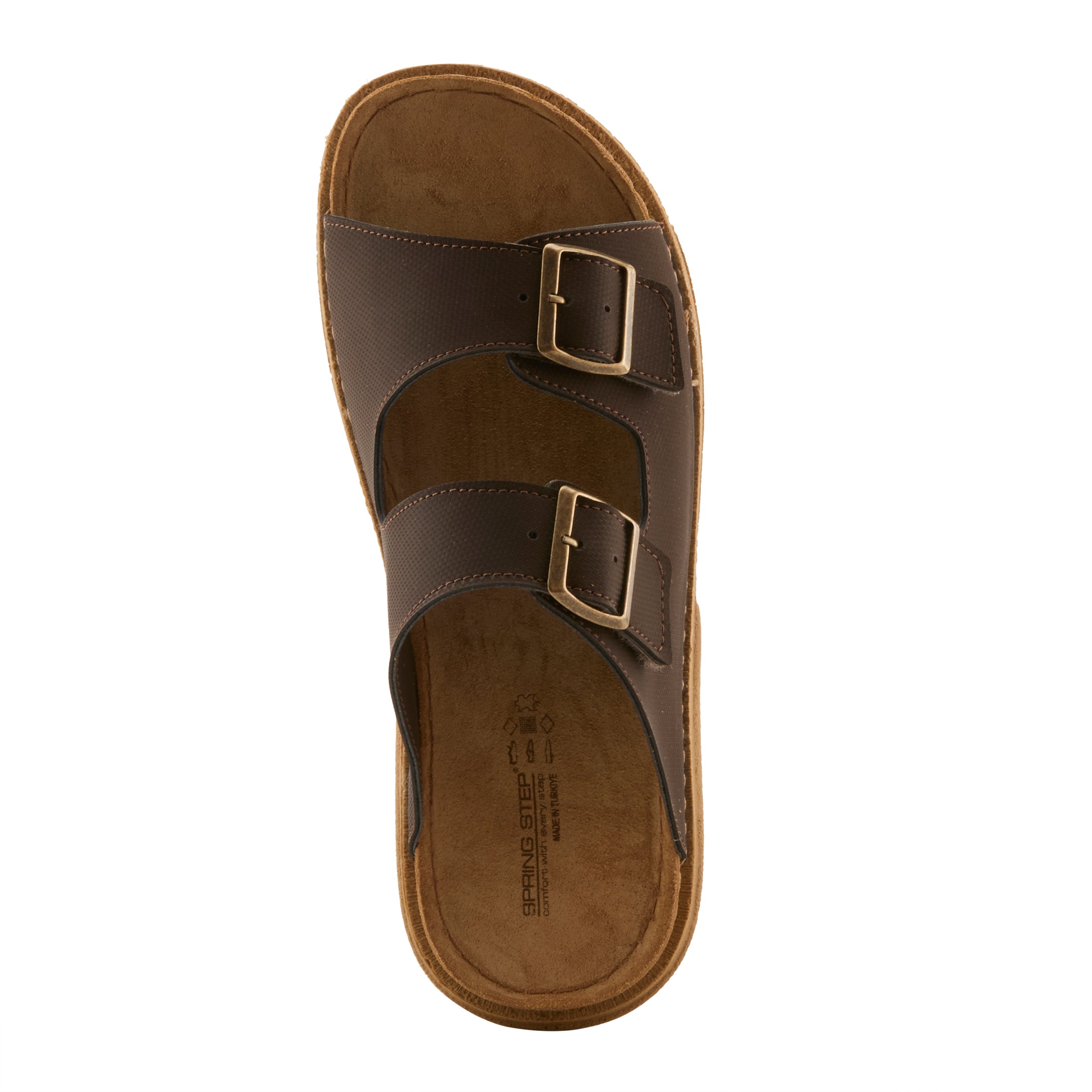 Kovan men's slide sandal in Dark Brown