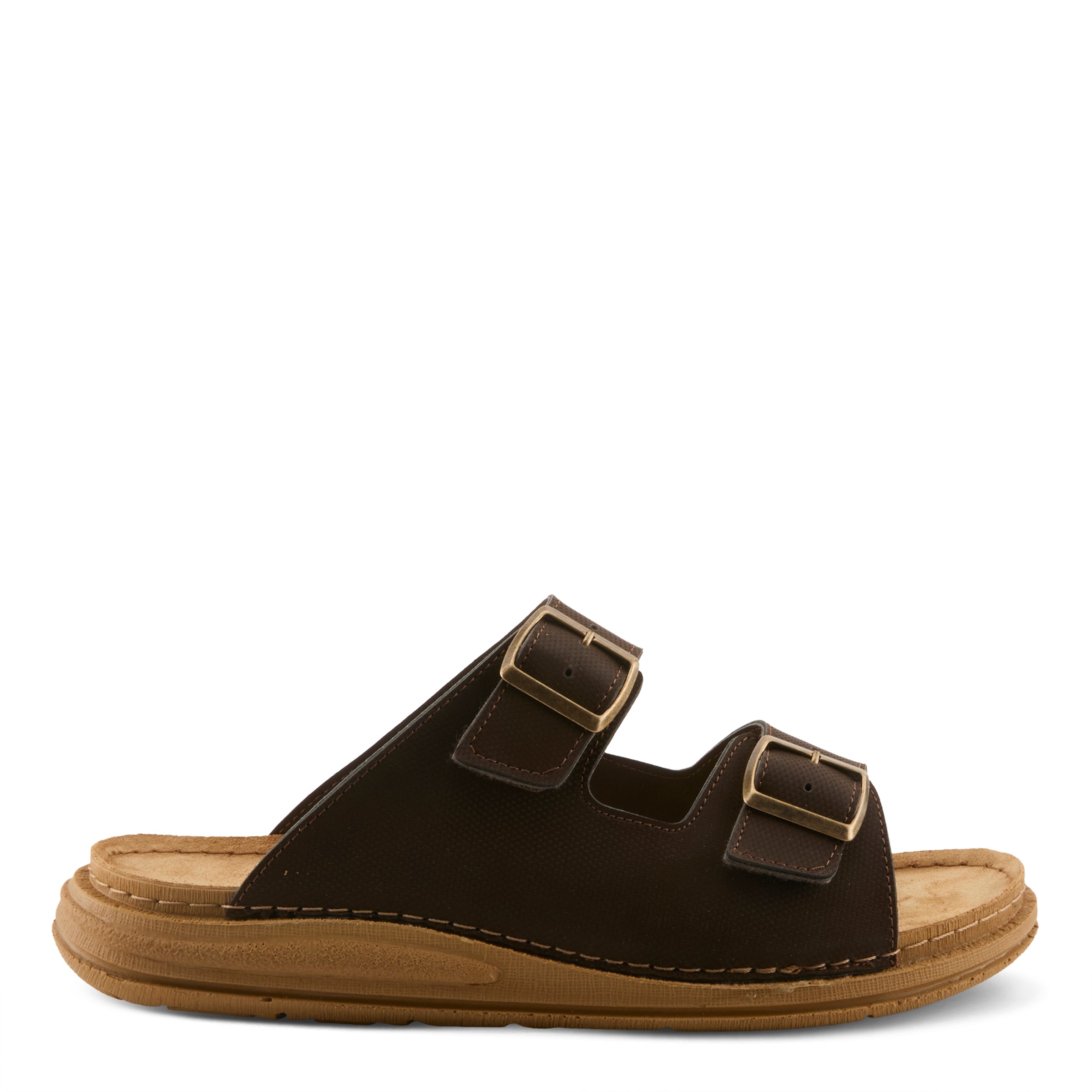Kovan men's slide sandal in Dark Brown