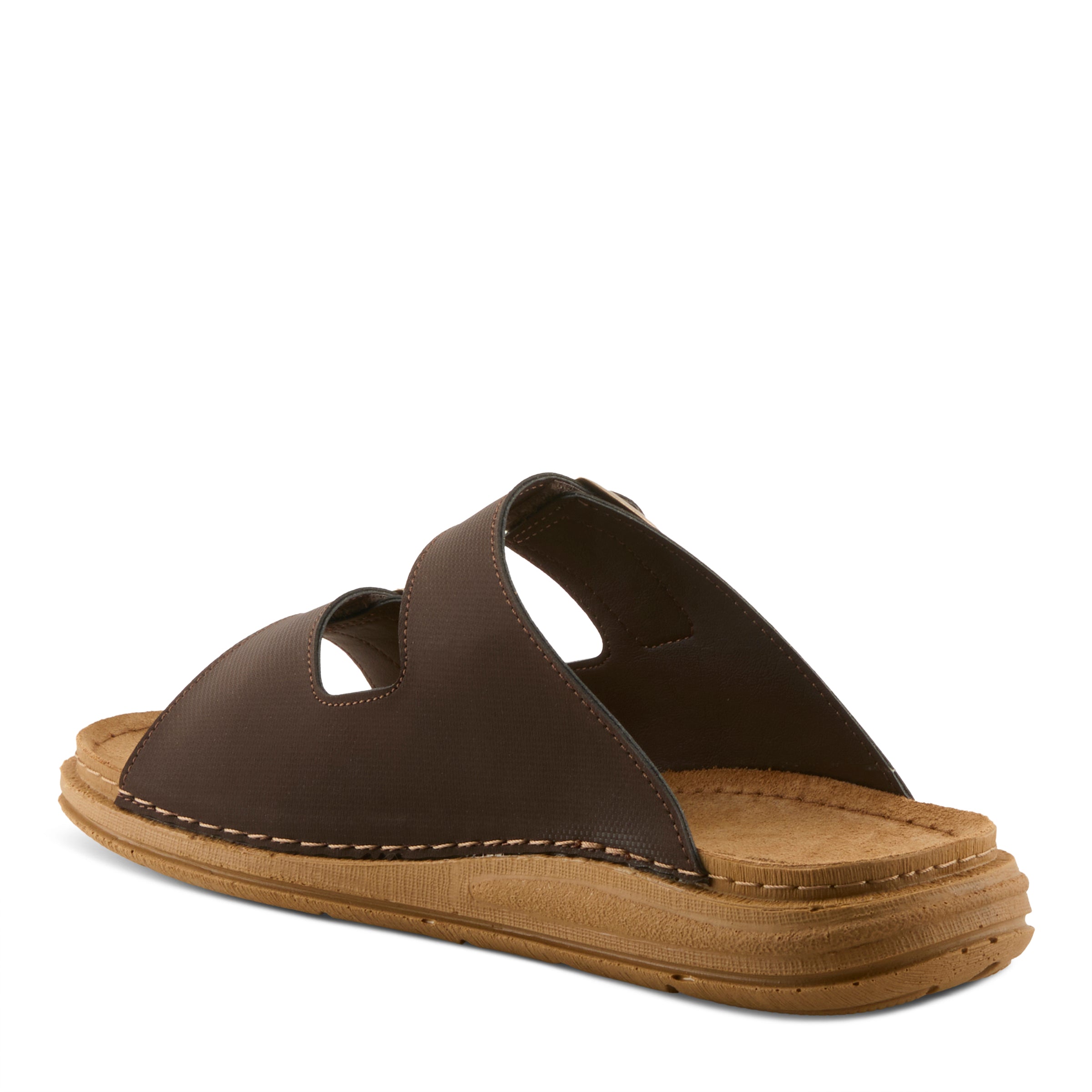 Kovan men's slide sandal in Dark Brown